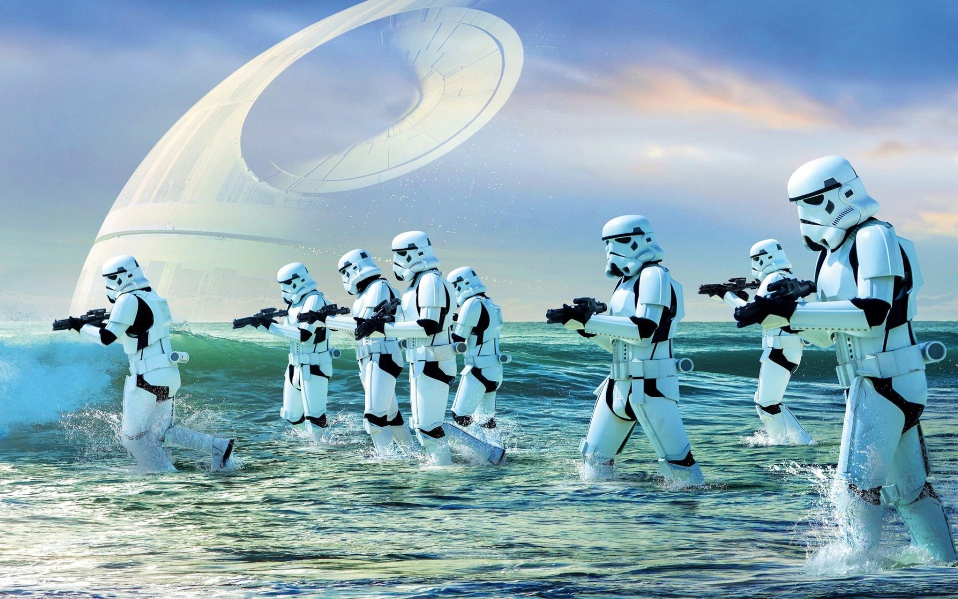 Morte Nera, Shoretrooper, Stormtrooper, Rogue One: A Star Wars Story, Scarif, sfondo Full HD