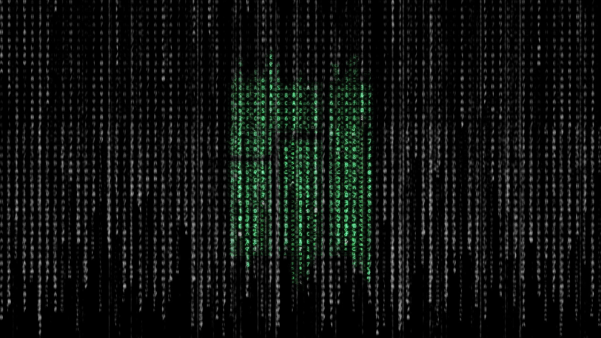 Matrix, Codice digitale, Grigio, Full HD 1080p, sfondo desktop