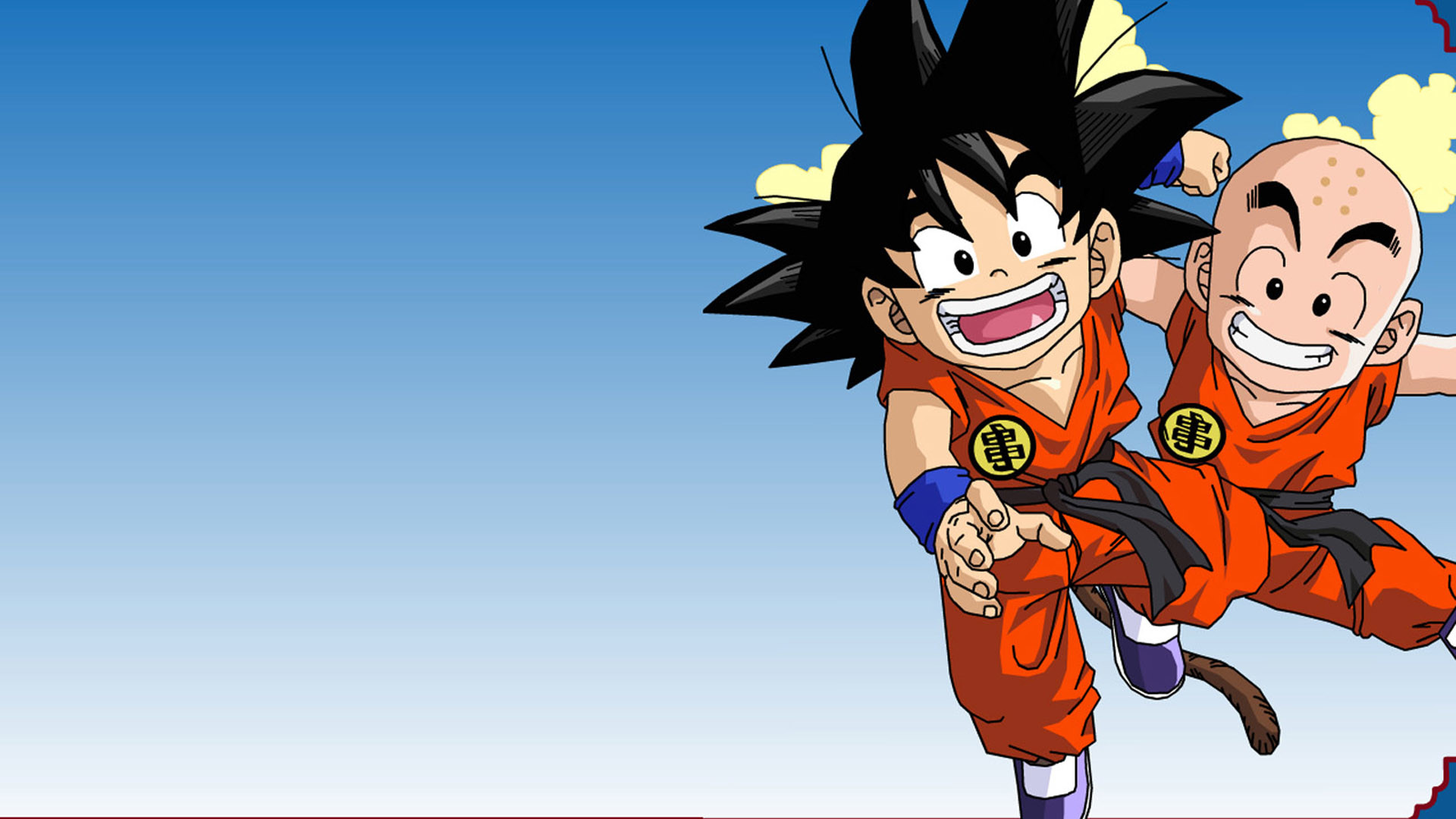 Goku, Crilin, Dragon Ball, Infanzia, Full HD 1080p, sfondo desktop
