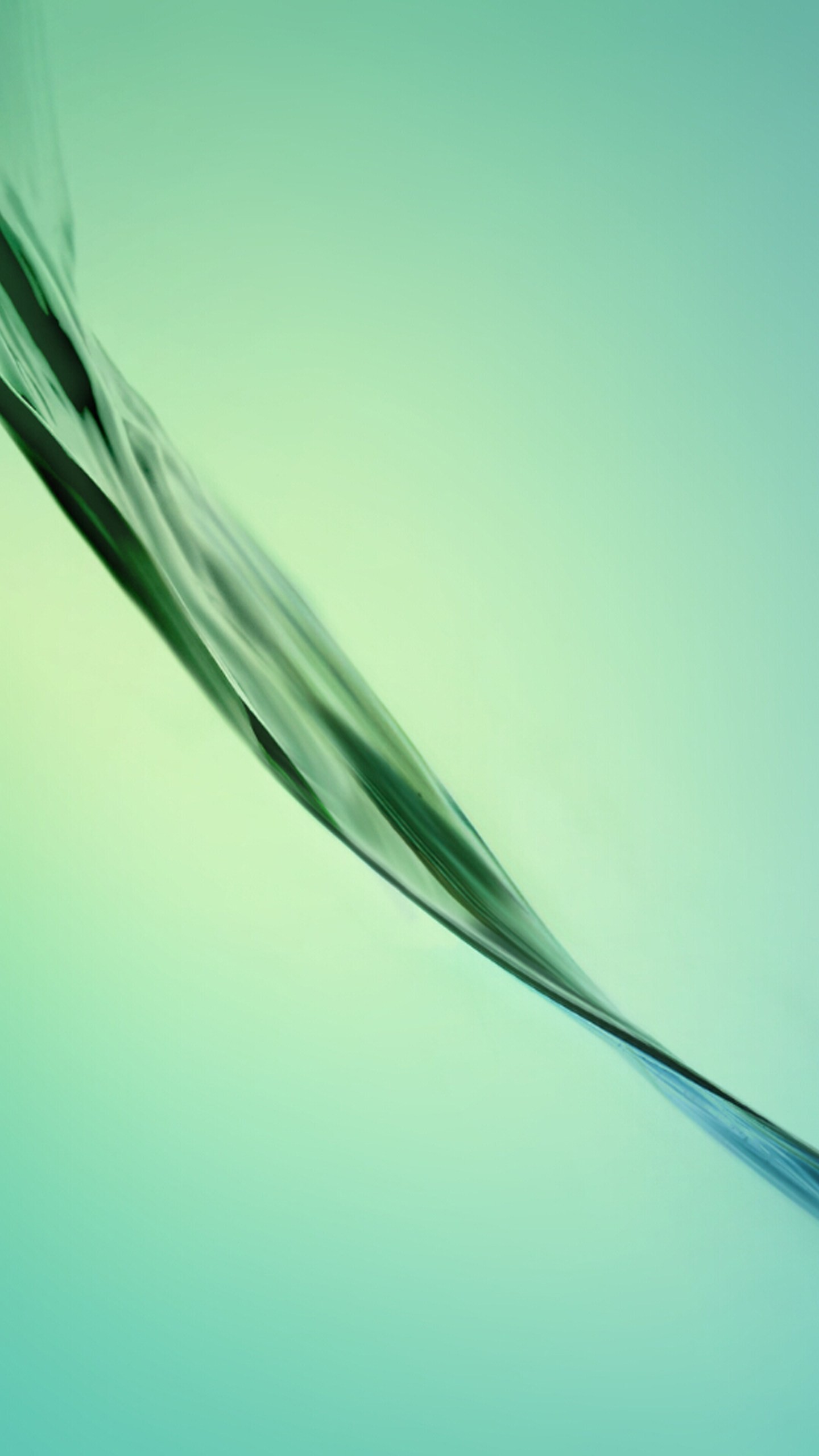 Samsung Galaxy S6, Onde, Verde acqua, Astratto, QHD+, wallpaper per smartphone
