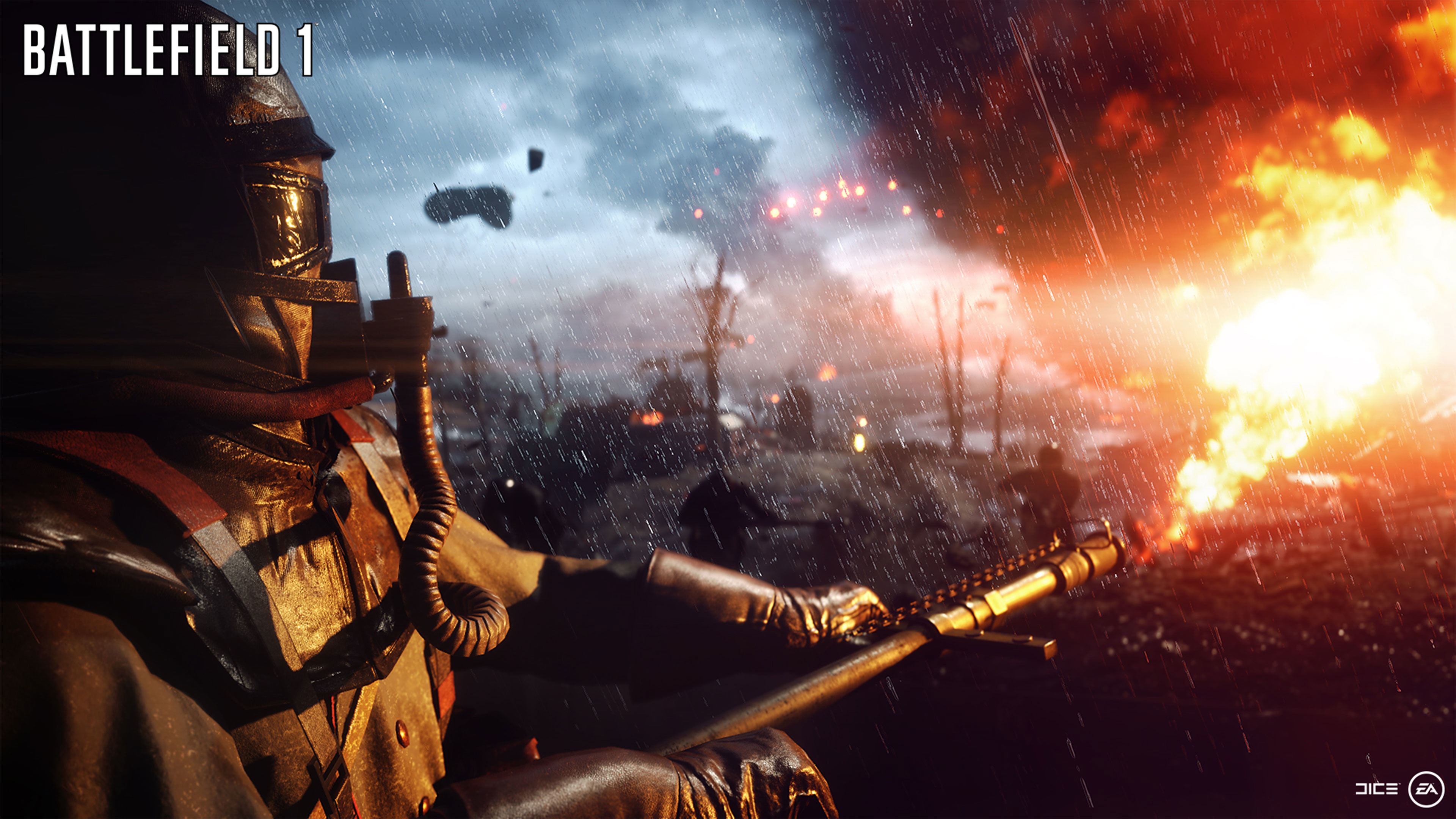 Battlefield 1, Lanciafiamme, Prima guerra mondiale, Fiamme, 4K, sfondo PC