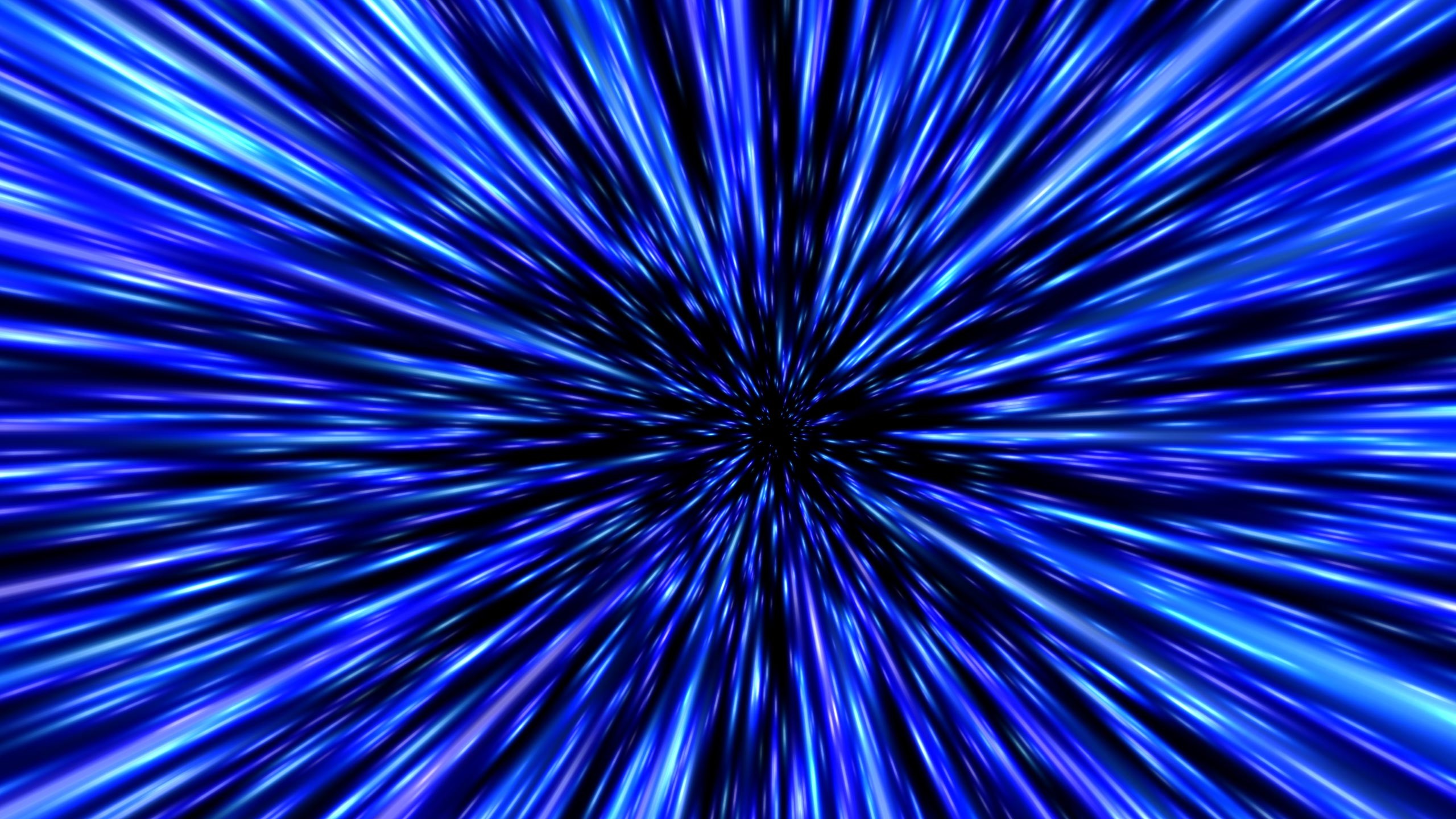 Velocità della luce, Iperspazio, Blu, 2K, sfondo per portatile