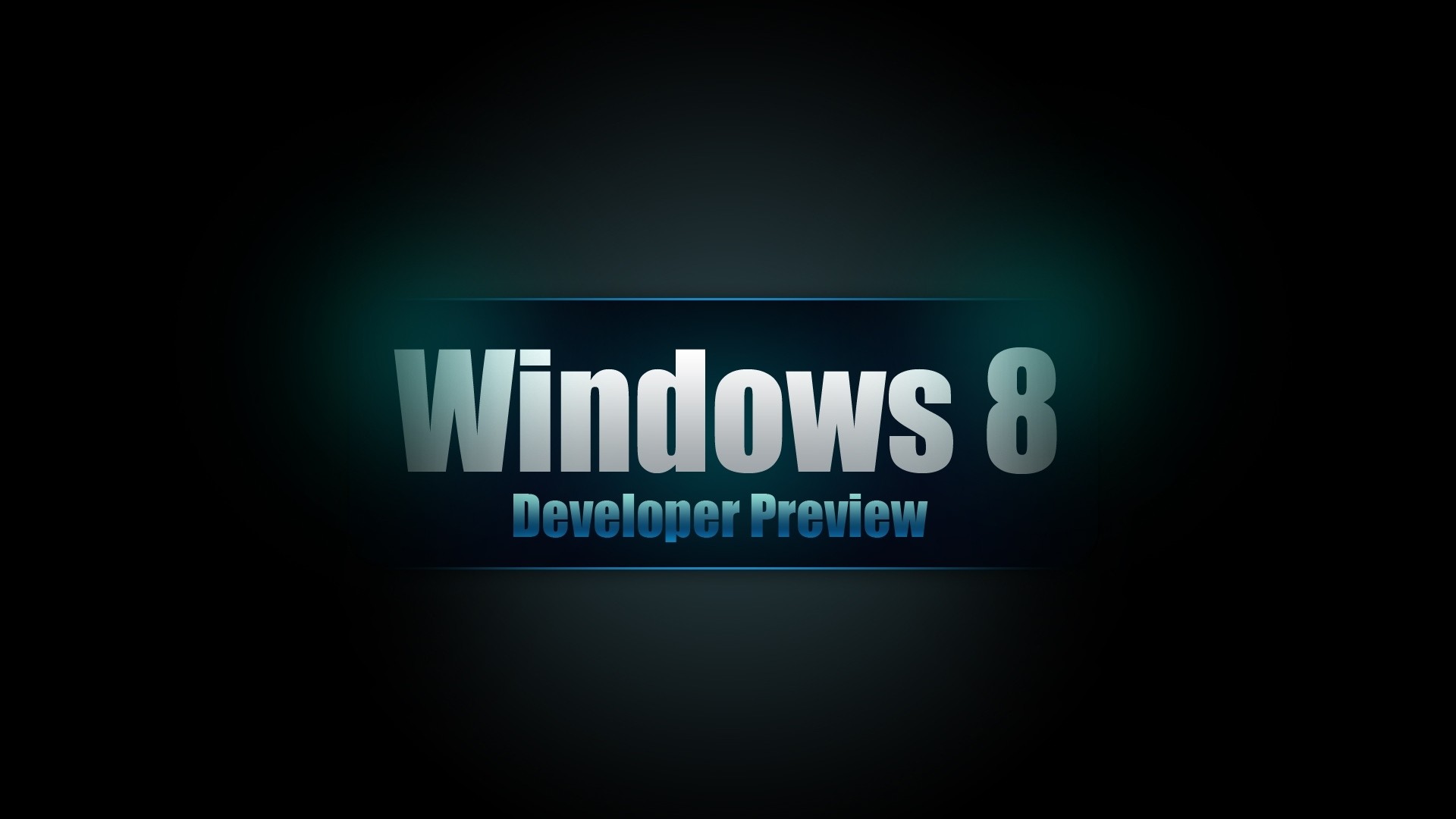 Windows 8 Developer Preview, Scritta, Sfondo nero, Full HD, wallpaper per PC