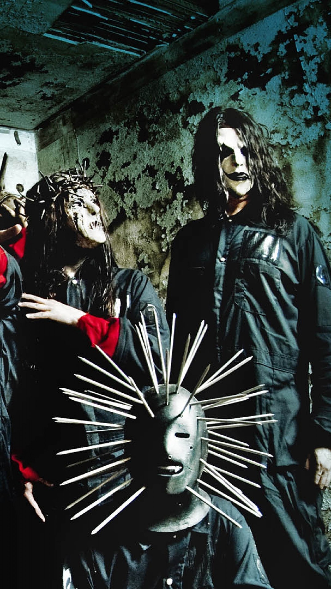 Craig Jones, Slipknot, Maschera a spuntoni, Tute nere, wallpaper per iPhone e Android