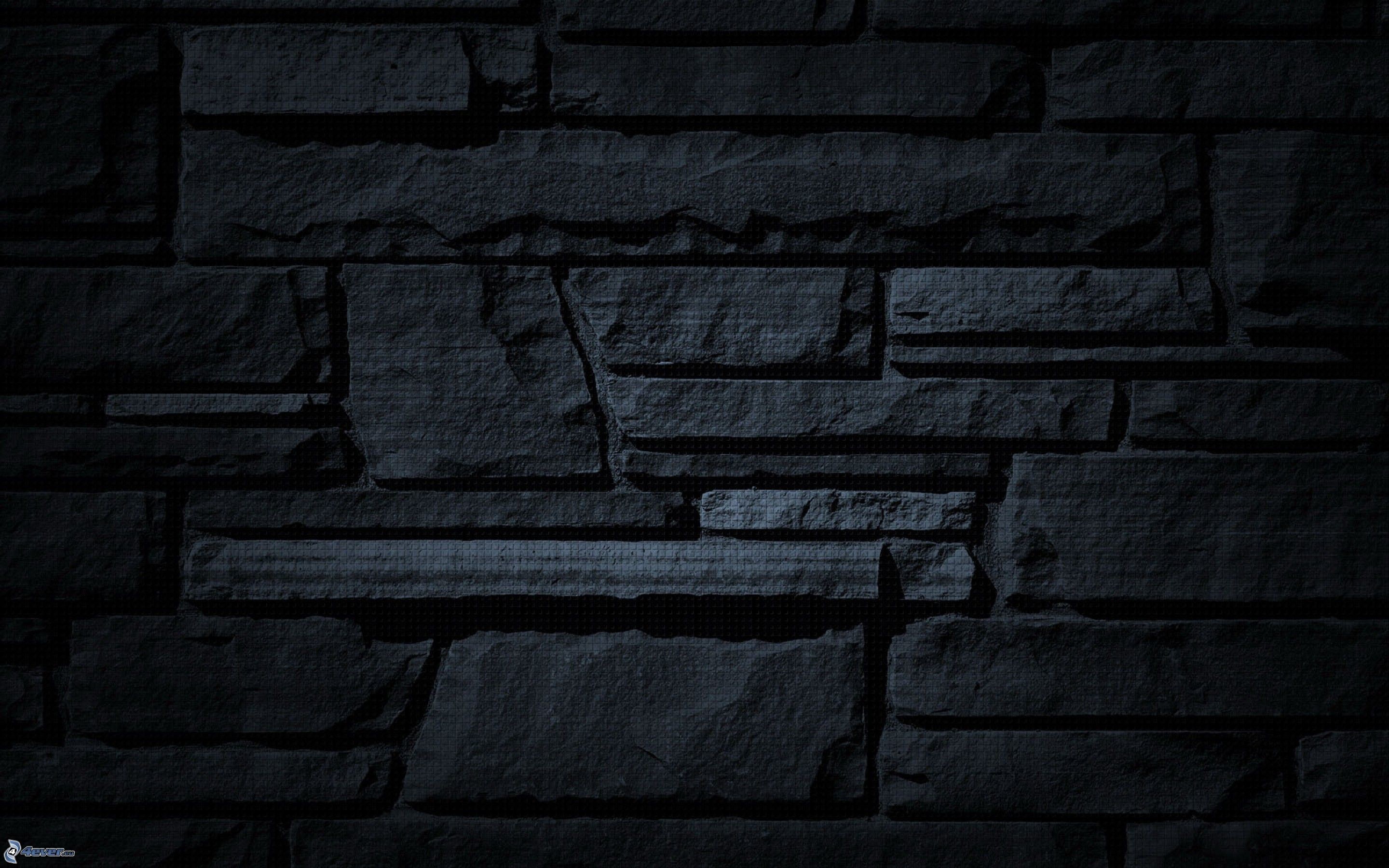 Muro di pietra, Ardesia, Texture, Nero, 2K, sfondo desktop
