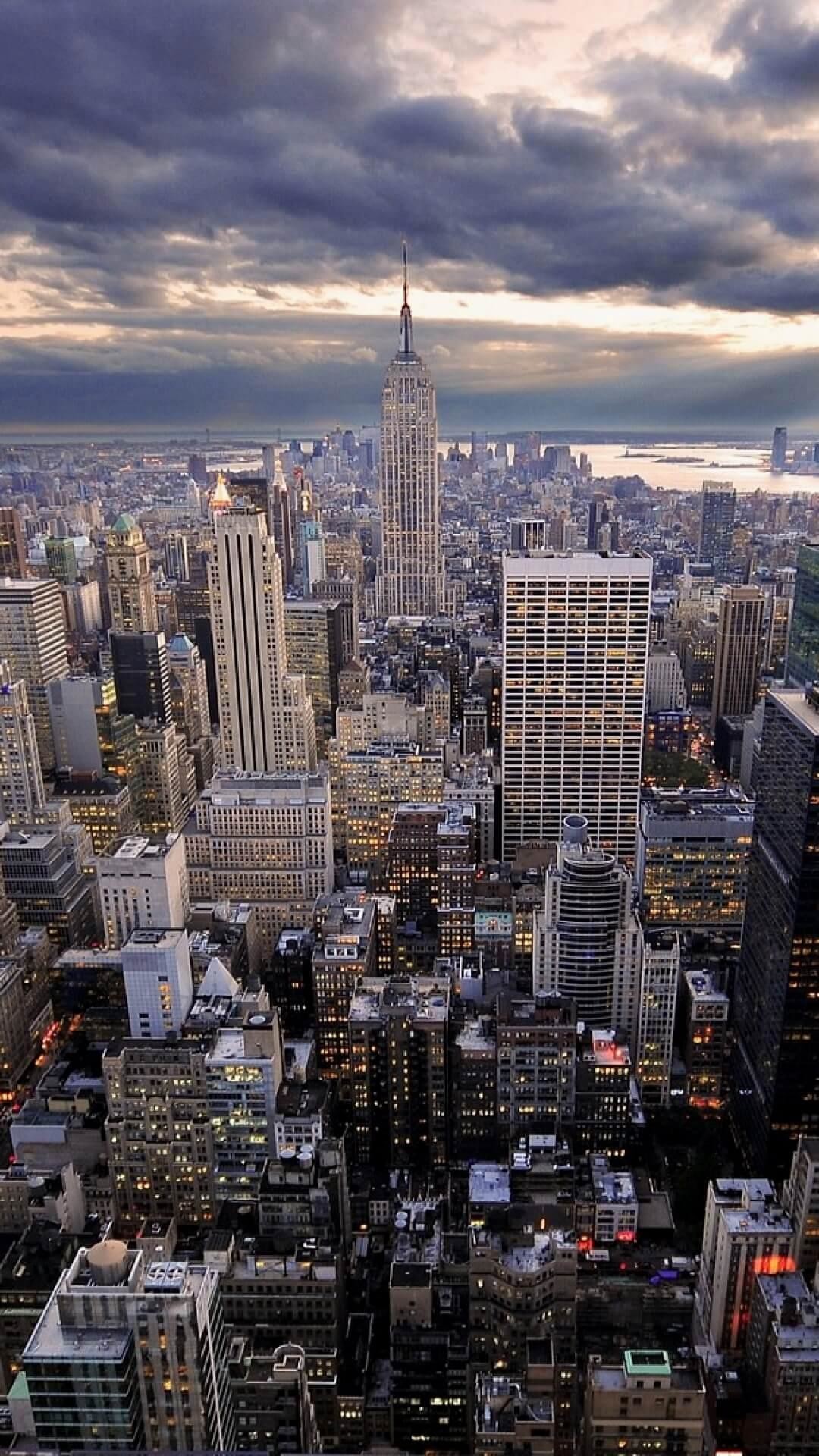 New York, Empire State Building, Manhattan, Skyline, schermata Home iPhone 6