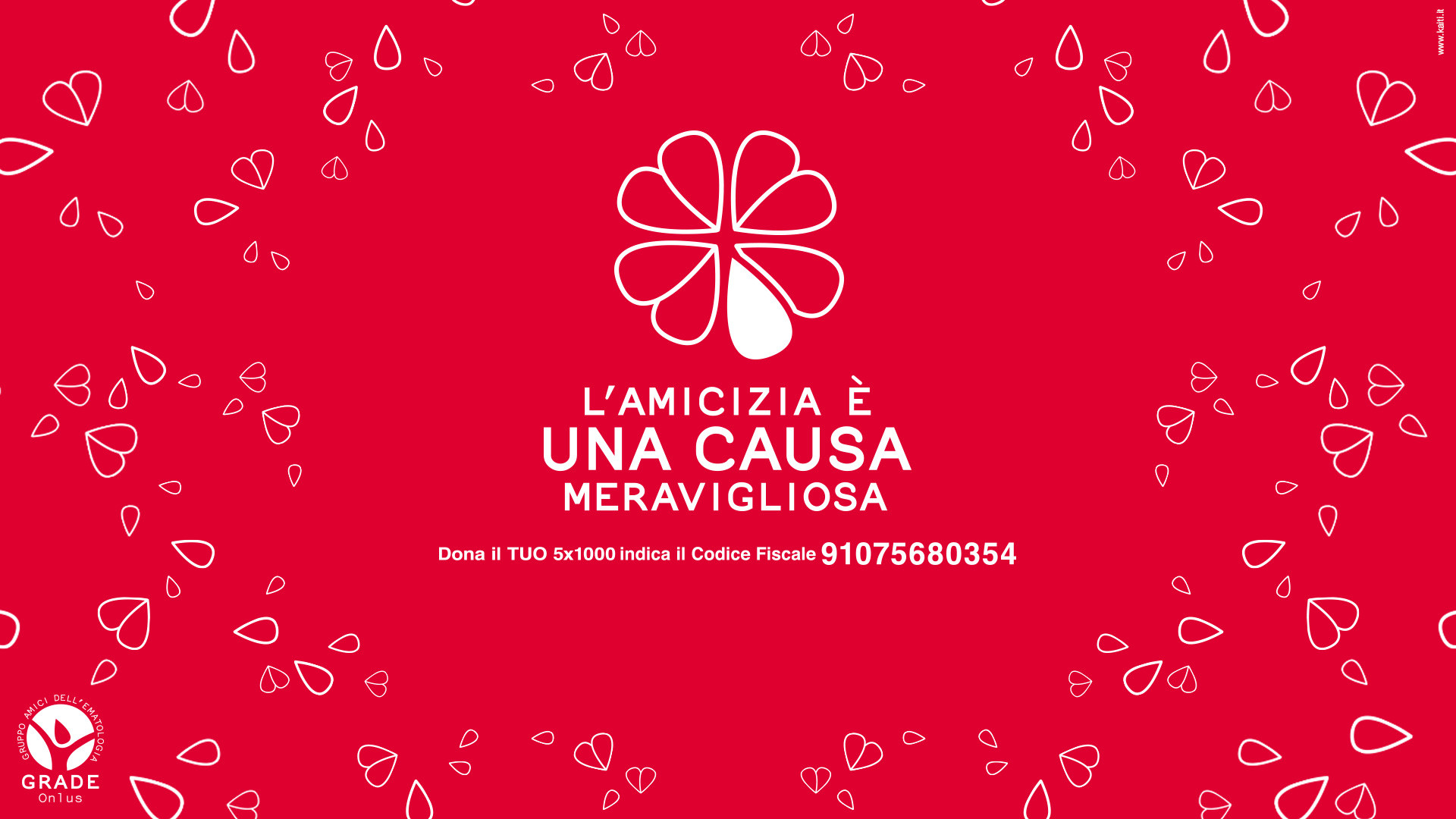 L'amicizia è una causa meravigliosa, Fiore, Cuori, Rosso, Full HD, sfondo desktop