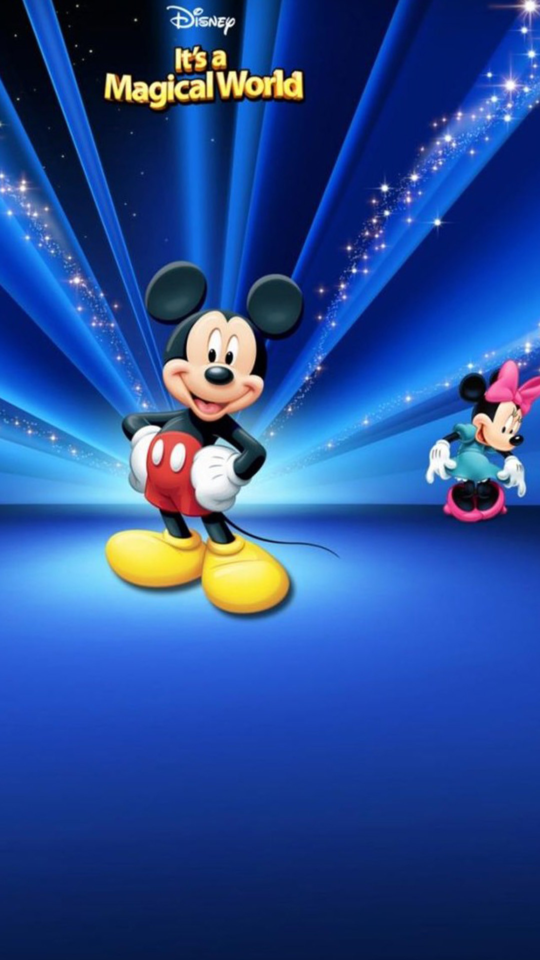 Topolino, Minnie, Disney, Blu, Full HD, sfondo verticale per cellulare