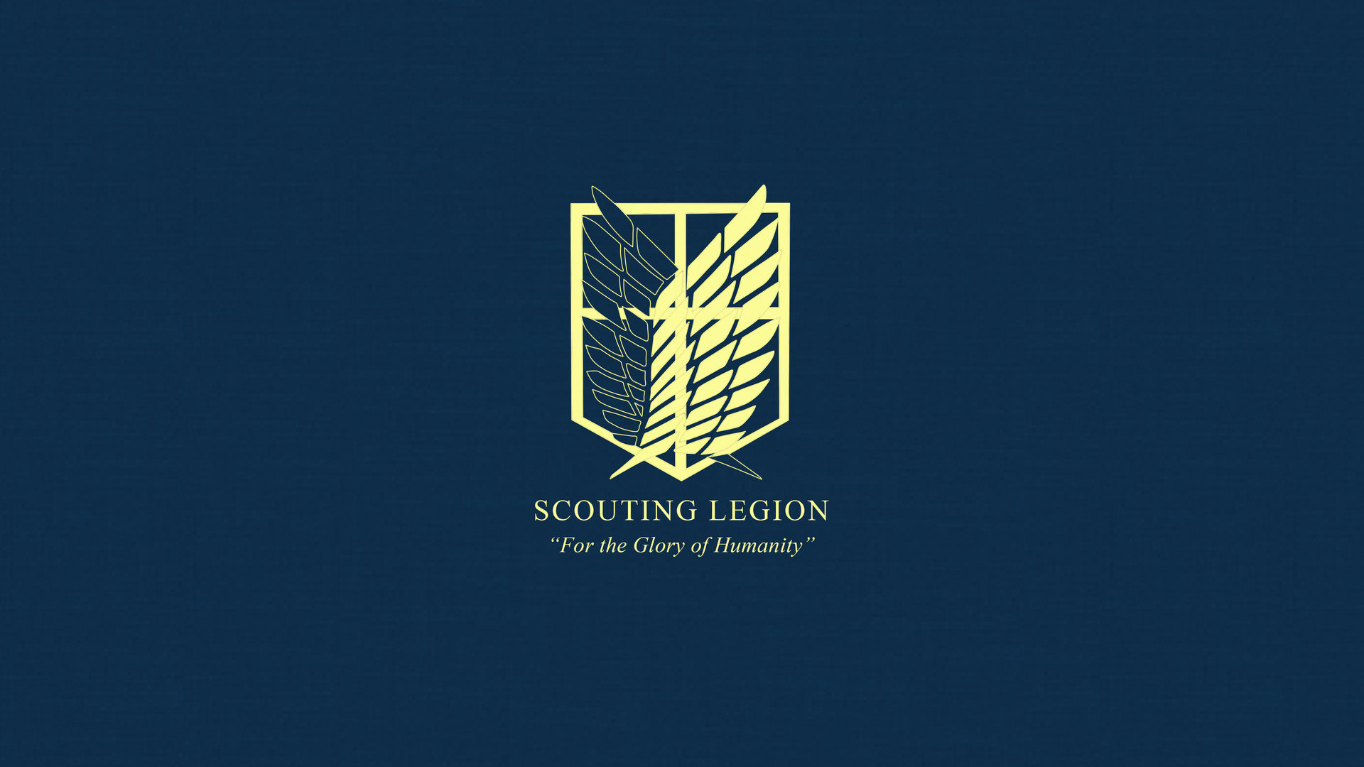 Corpo di ricerca, Ali della libertà, For the Glory of Humanity, Sfondo blu, wallpaper per portatile