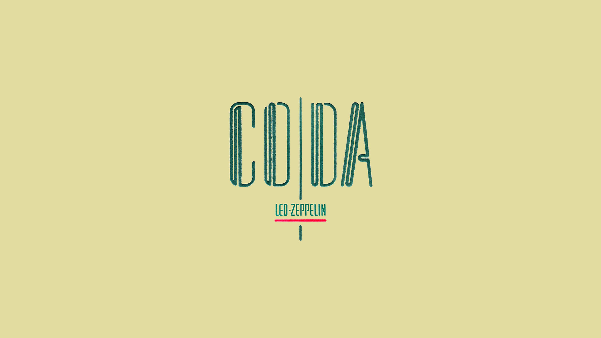 Coda, Led Zeppelin, Copertina album, Minimalismo, 1920x1080, immagine di sfondo