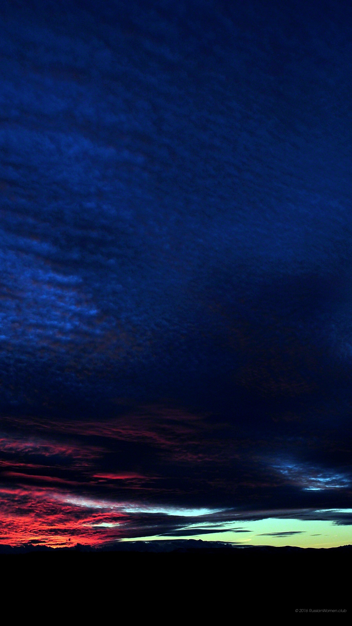 Cielo notturno, Crepuscolo, Blu scuro, immagine di sfondo Samsung S25