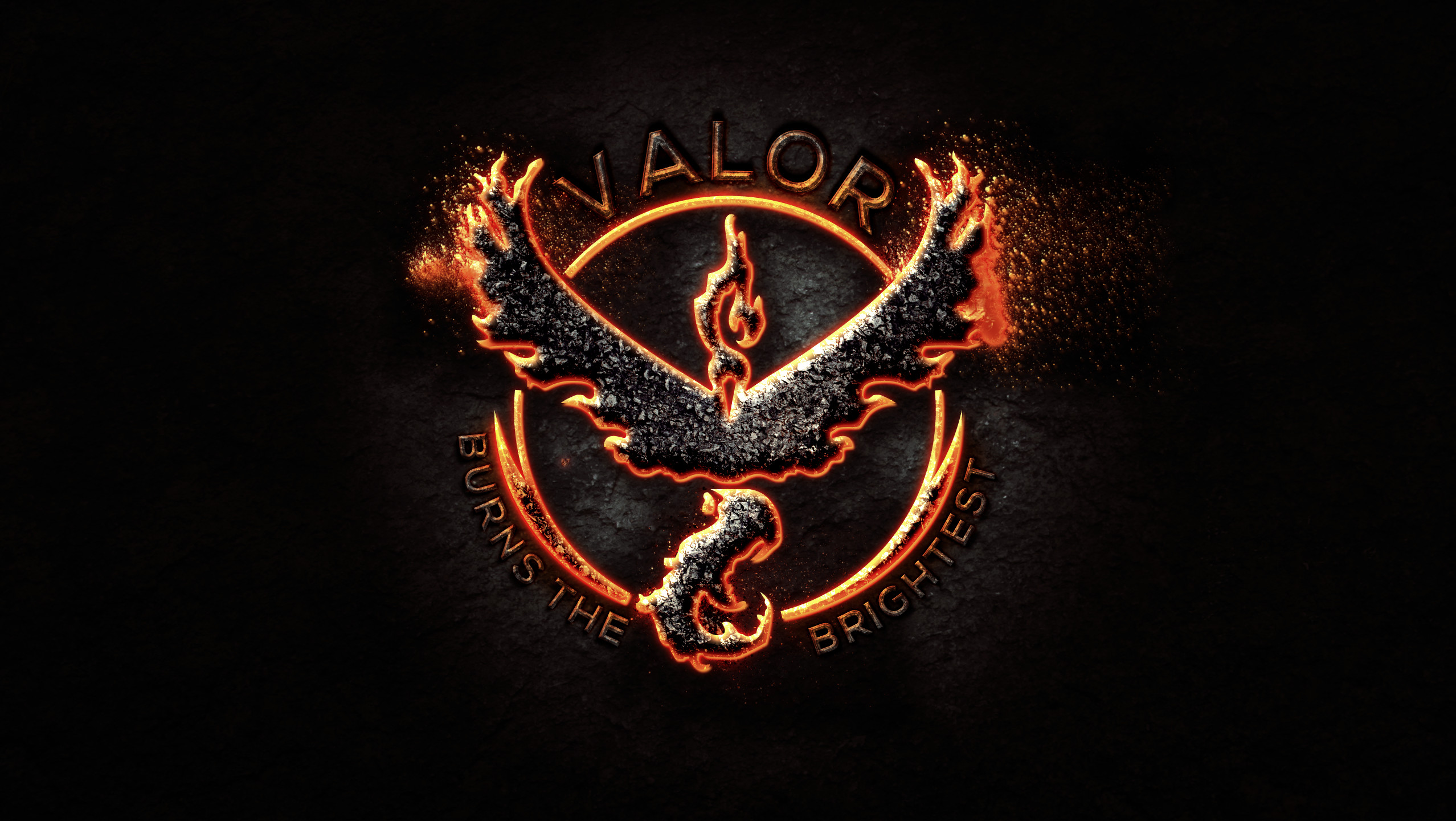 Team Valor, Pokémon GO, Logo, Fuoco, Full HD, sfondo Windows 11