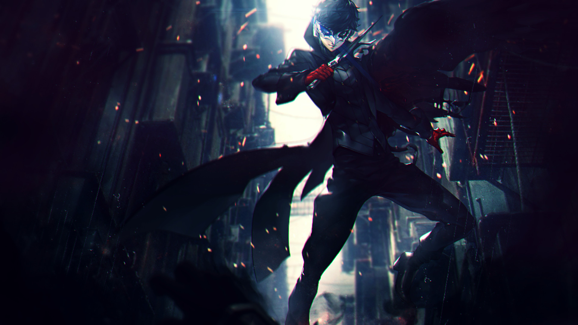 Joker, Persona 5, Città, Notte, Full HD 1080p, sfondo desktop