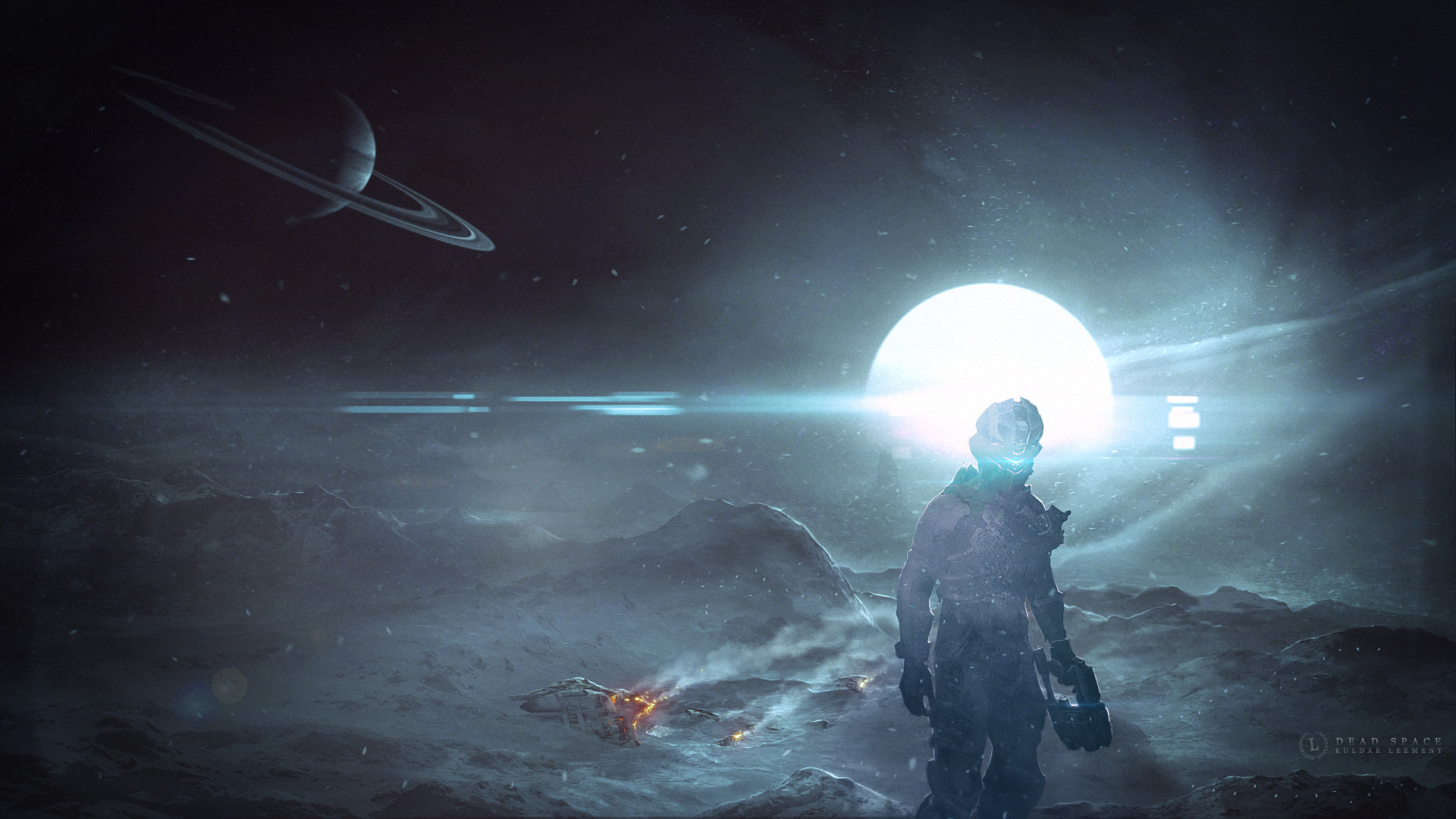 Isaac Clarke, Dead Space, Pianeta, Spazio, Paesaggio alieno, Full HD 1080p, sfondo desktop