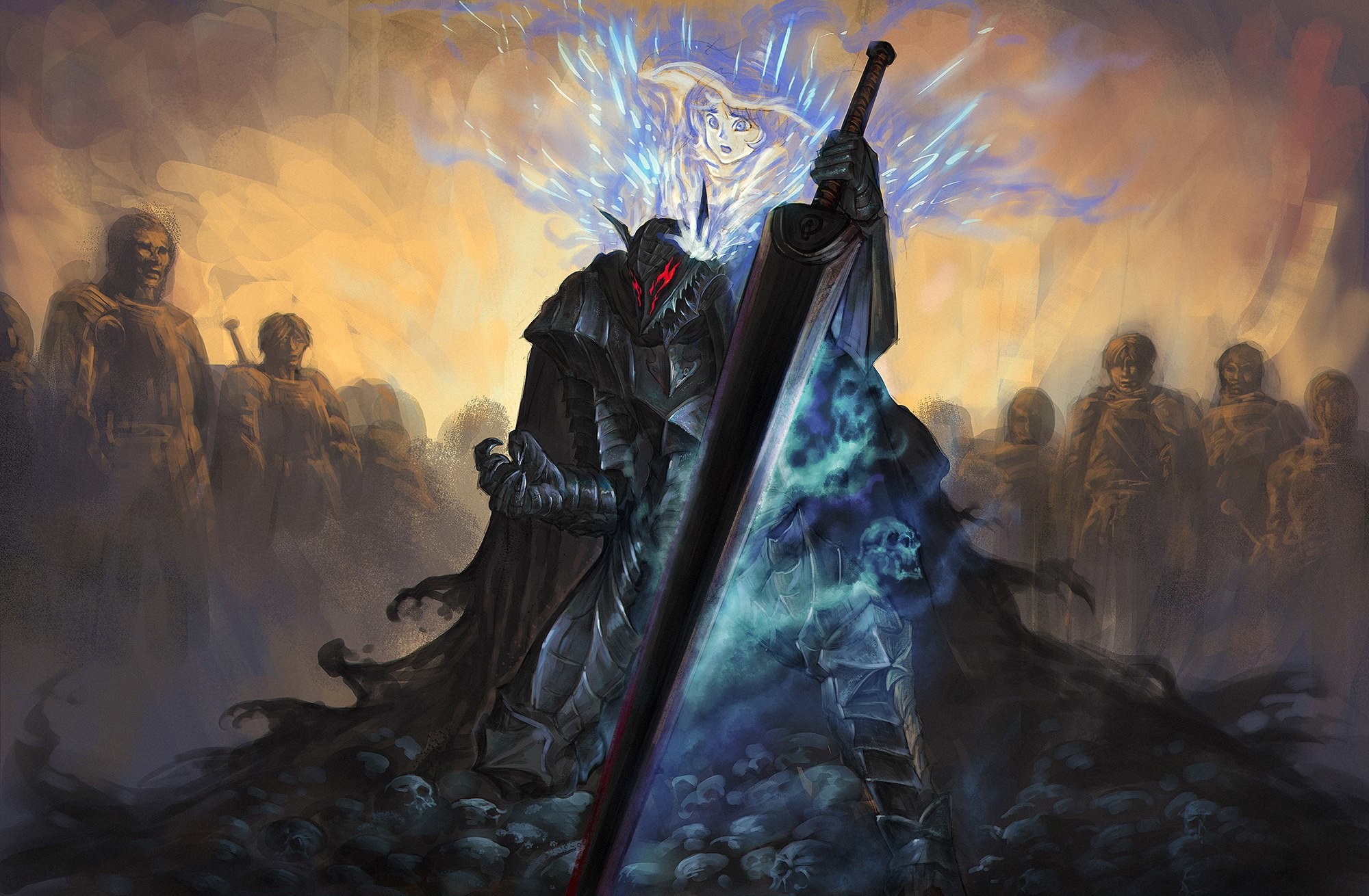 Gatsu, Armatura del Berserker, Ammazzadraghi, Berserk, Esercito, wallpaper Windows 11