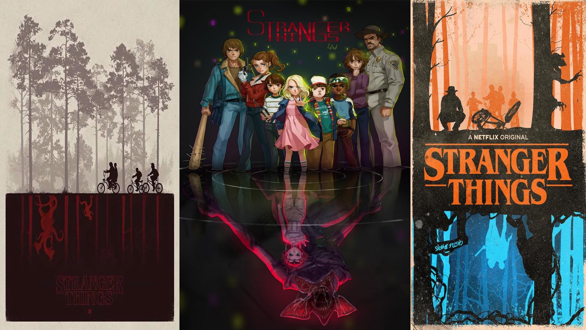 Stranger Things, Collage, Poster, 1920x1080, wallpaper desktop