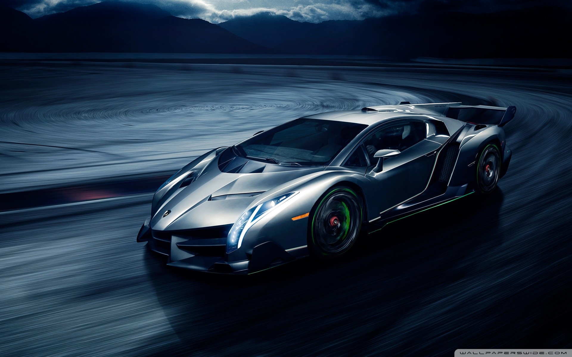 Lamborghini Veneno, Hypercar, Grigio, Full HD, wallpaper desktop