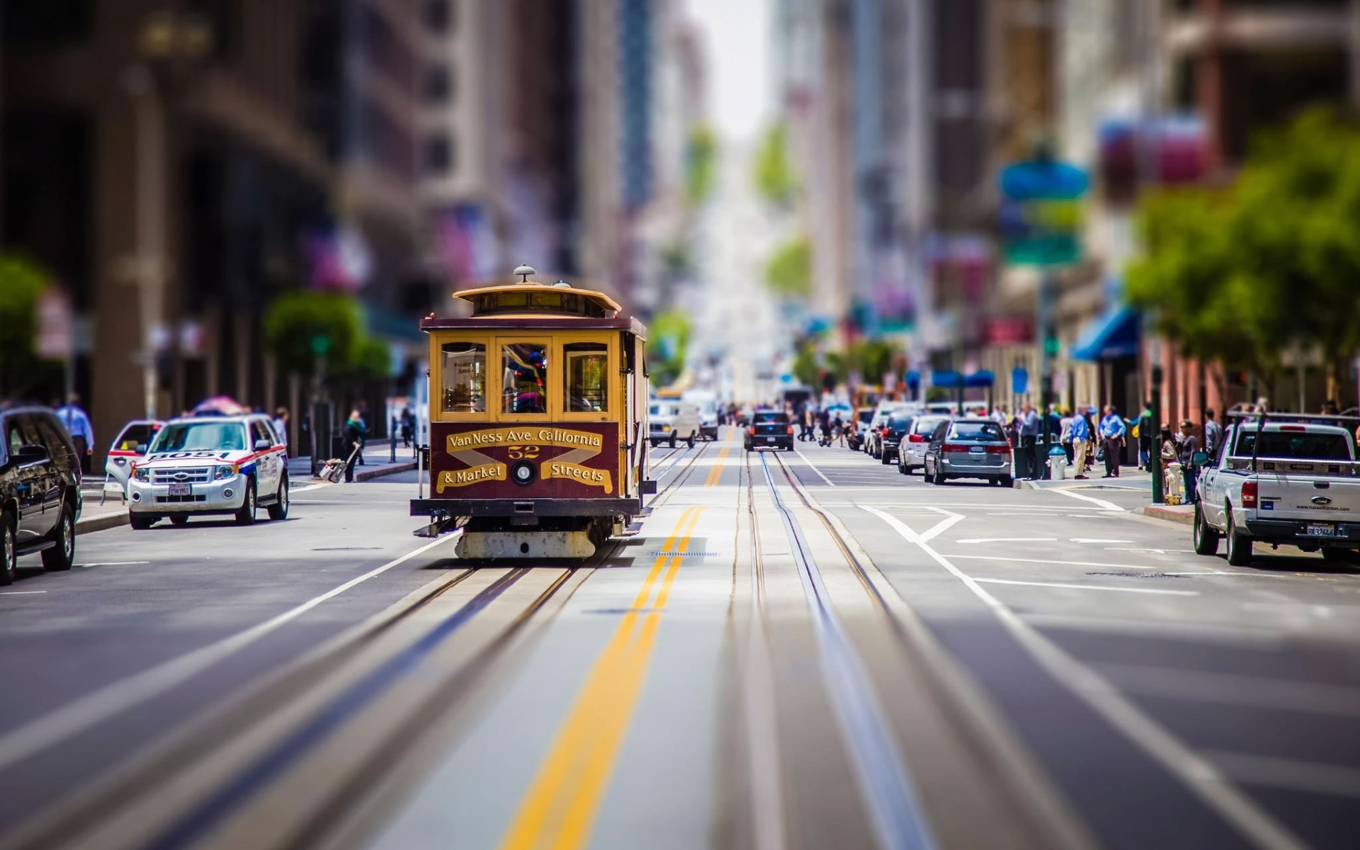 San Francisco, Cable car, Tram, Strada, 1920x1200, immagine di sfondo