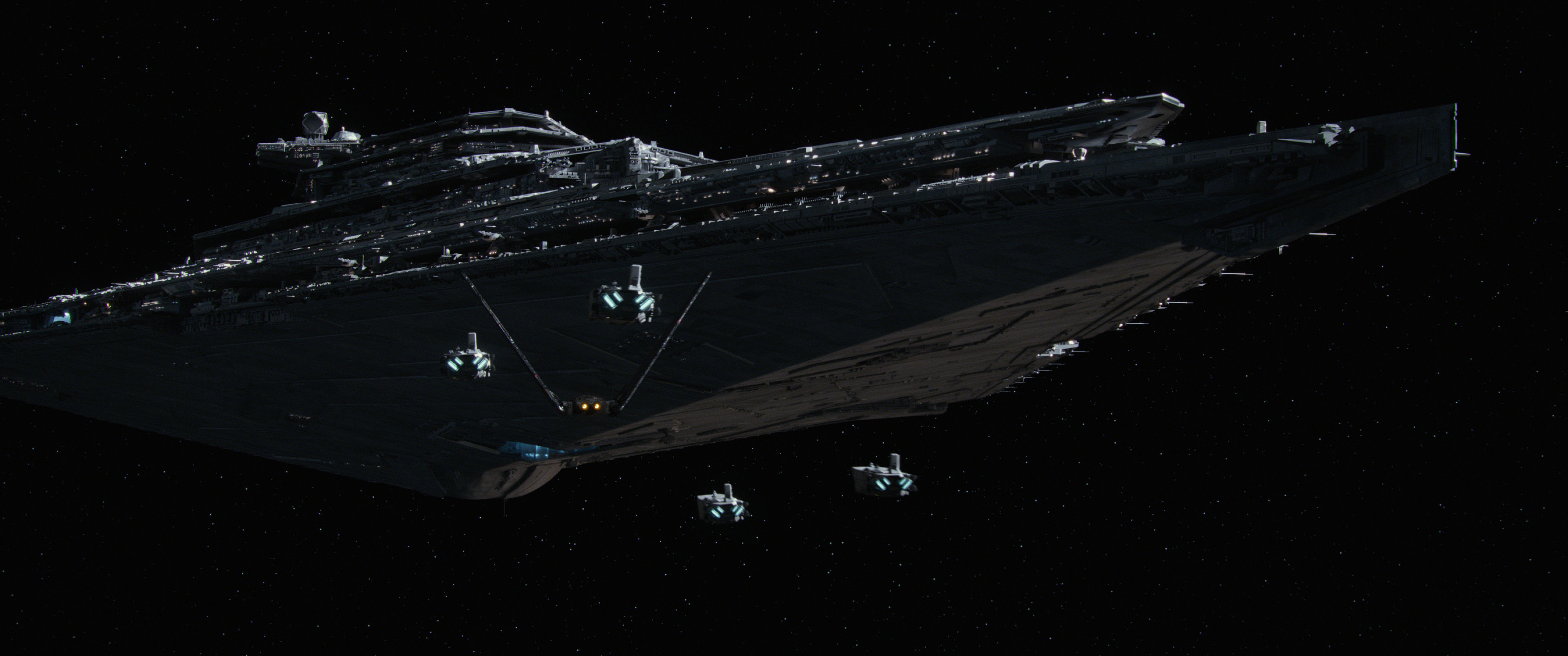 Finalizer, Star Destroyer, Primo Ordine, Star Wars: Il risveglio della Forza, Spazio, sfondo ultrawide