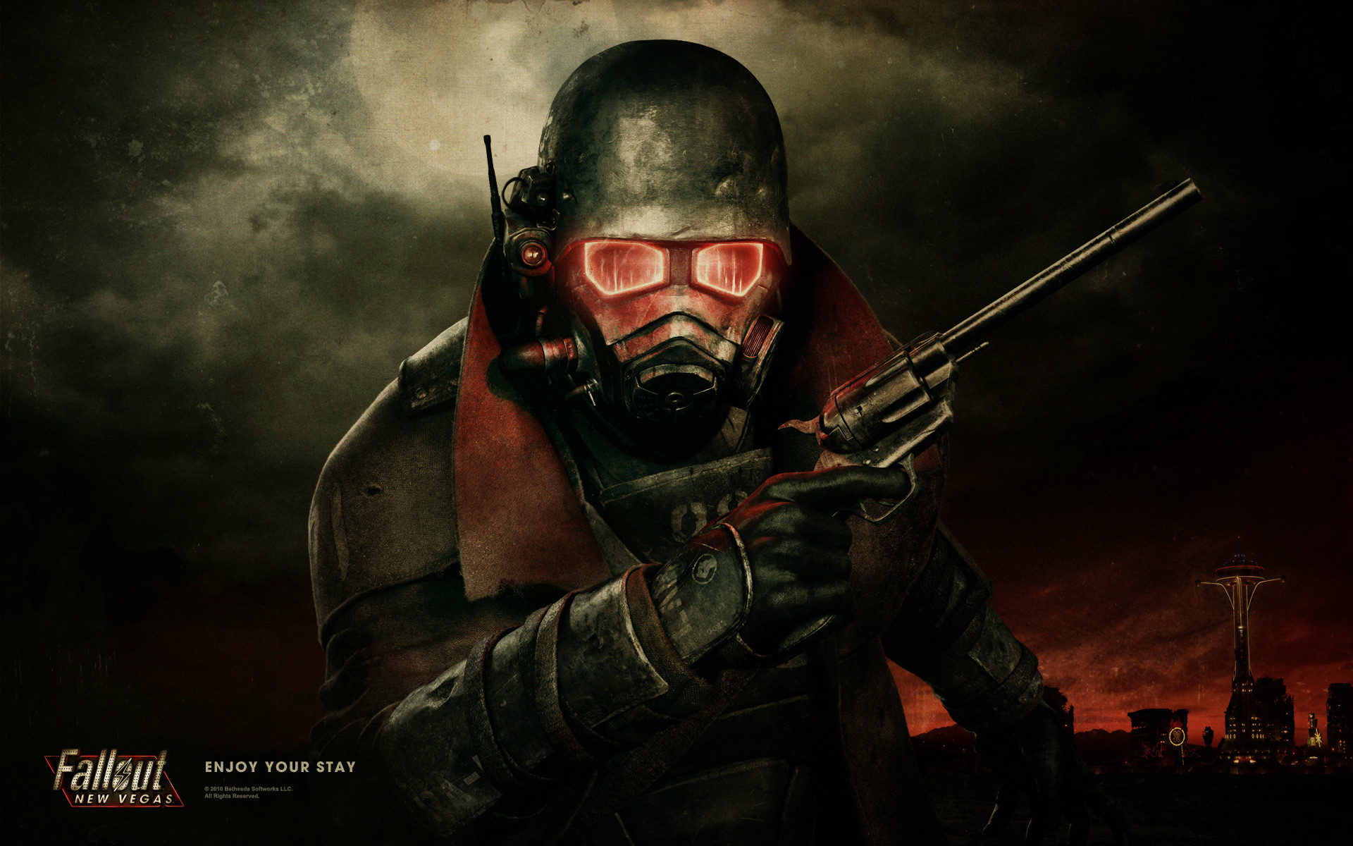 Ranger NCR, Fallout: New Vegas, Revolver, Tempesta, 1920x1200, immagine di sfondo