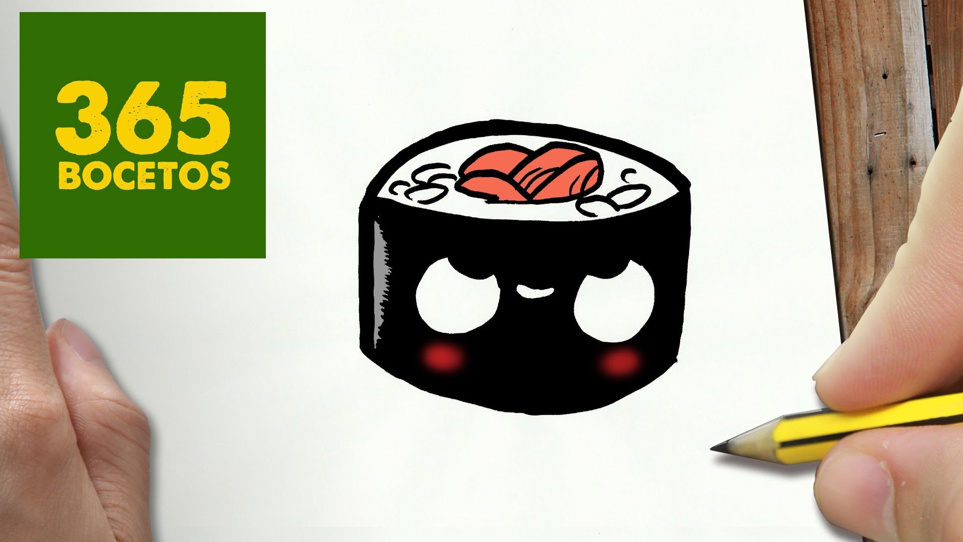 Maki kawaii, Sushi, Disegno, Tutorial, Full HD, wallpaper per computer