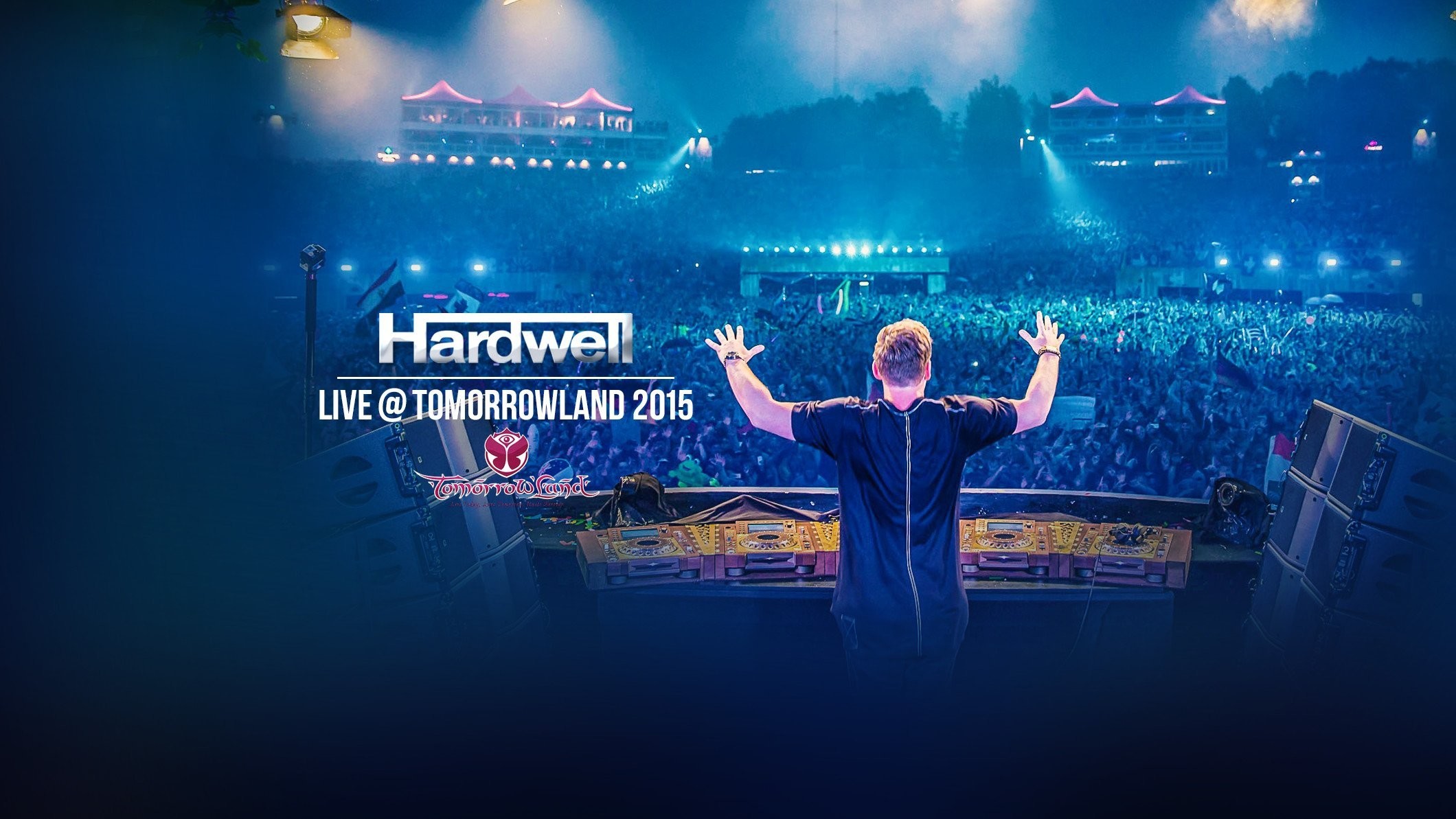 Hardwell, Tomorrowland 2015, DJ, Folla, Full HD, sfondo Windows 11