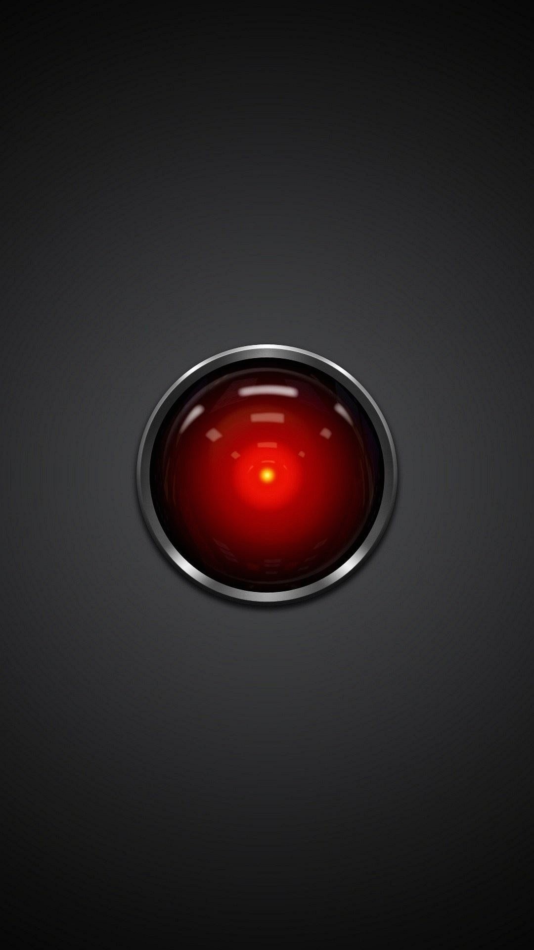 HAL 9000, 2001: Odissea nello spazio, Occhio rosso, Minimalista, sfondo per smartphone