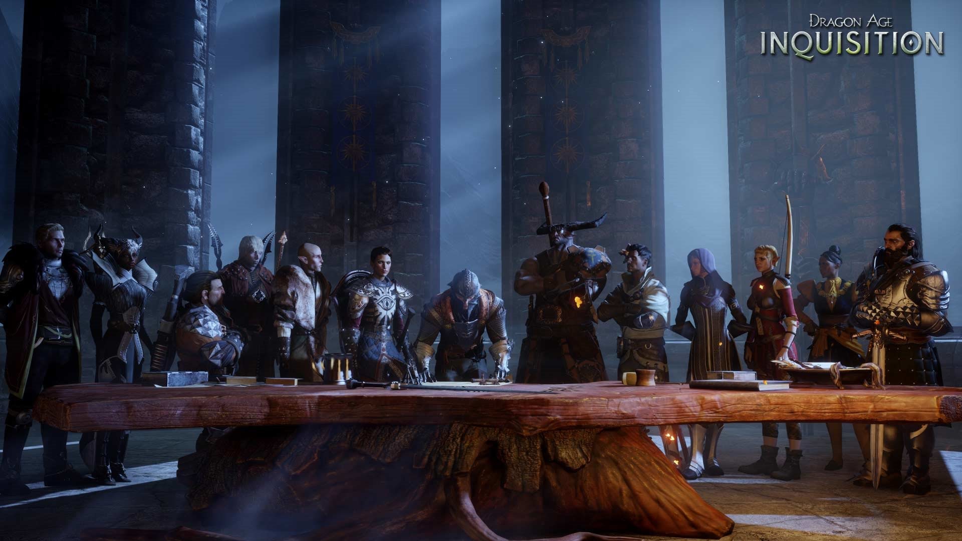 Dragon Age: Inquisition, Tavolo di guerra, Compagni, Sala, Full HD 1080p, sfondo desktop