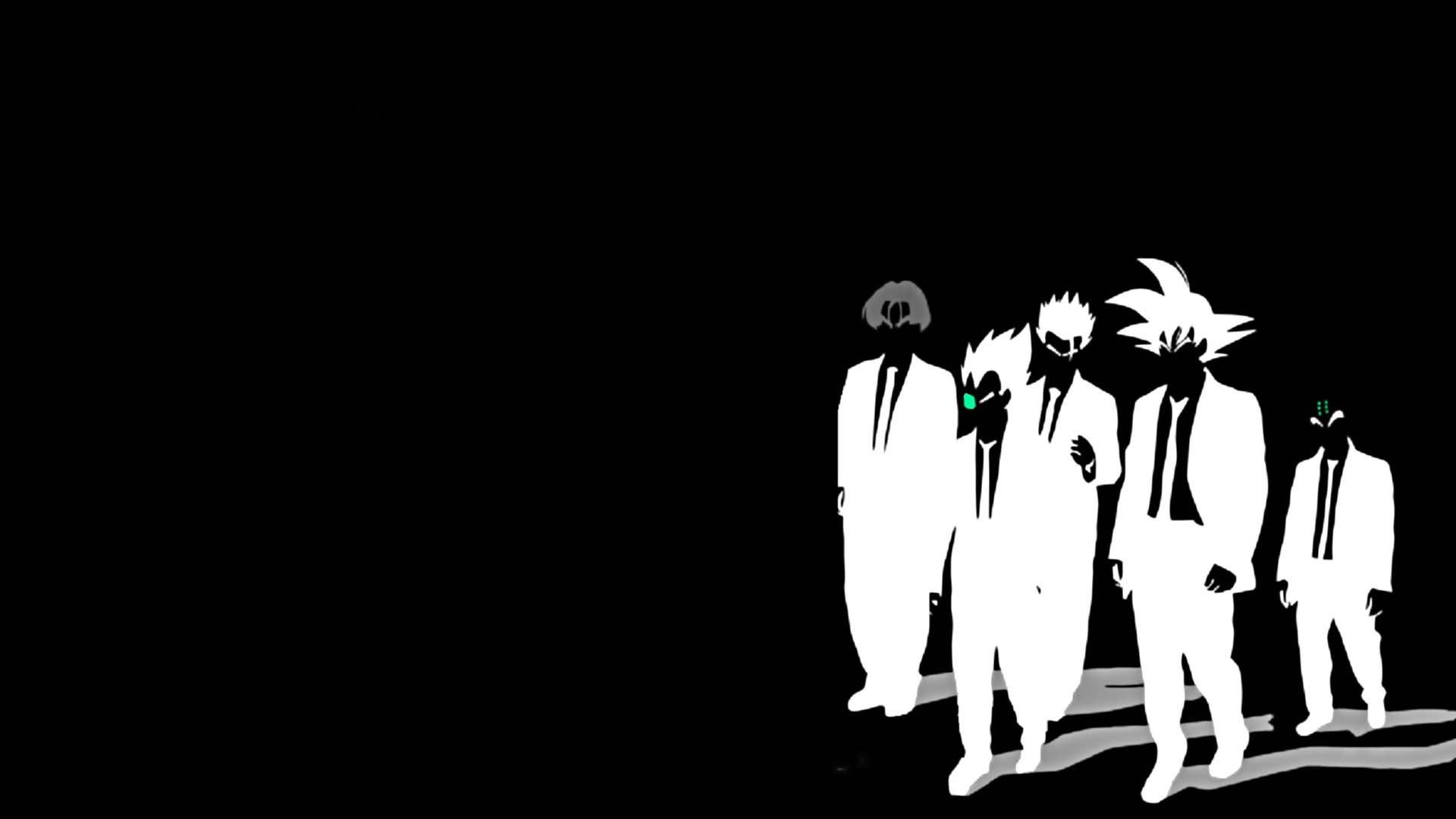 Dragon Ball Z, Le iene, Silhouette, Parodia, Full HD, wallpaper per computer