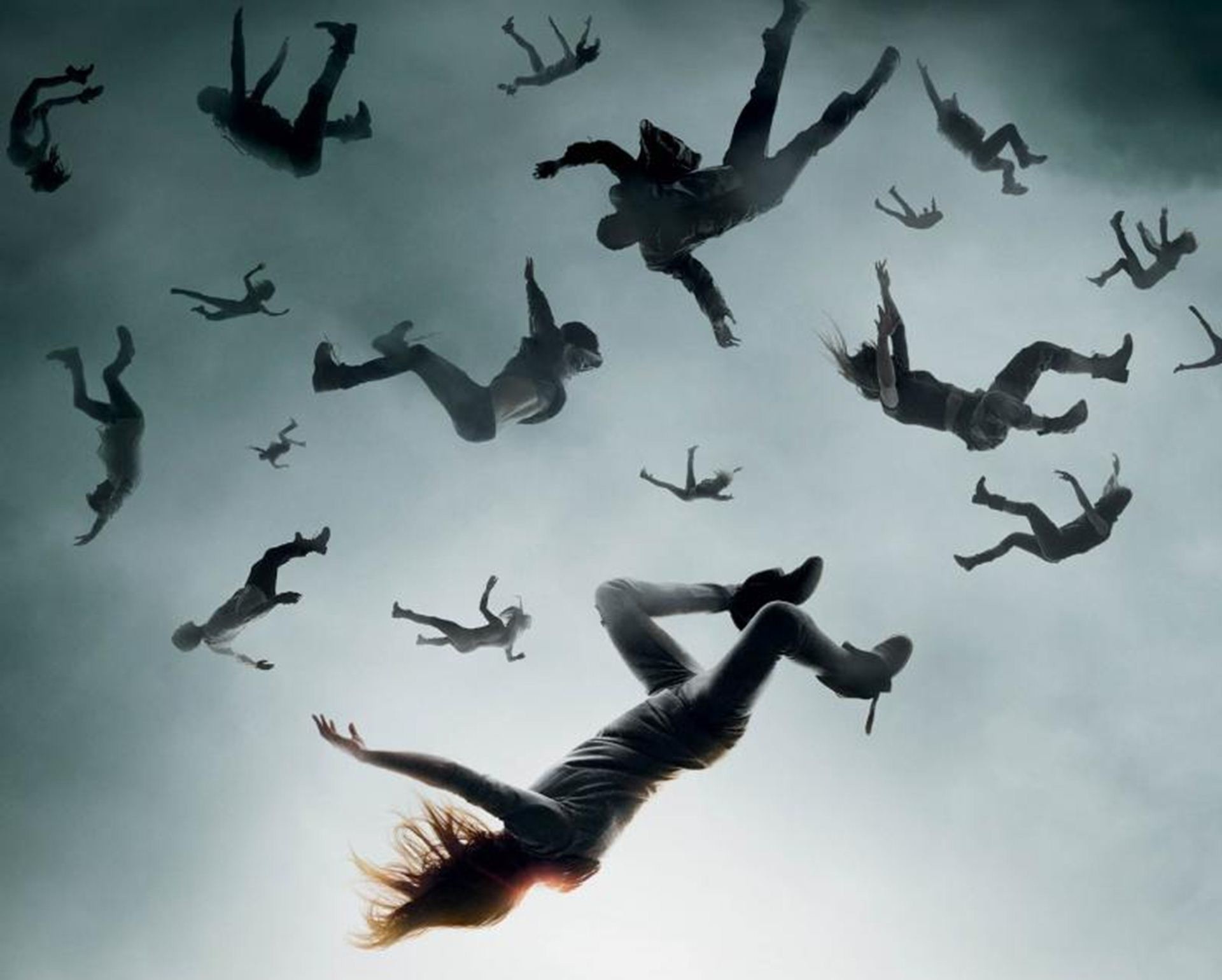 The 100, Persone che cadono, Cielo, Poster, Full HD, wallpaper per portatile