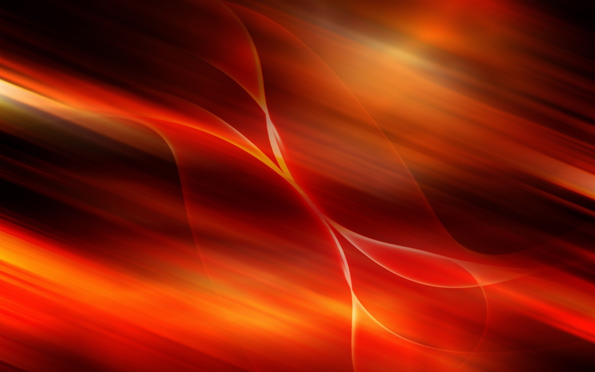 Astratto, Onde, Rosso e arancione, Full HD, sfondo per portatile