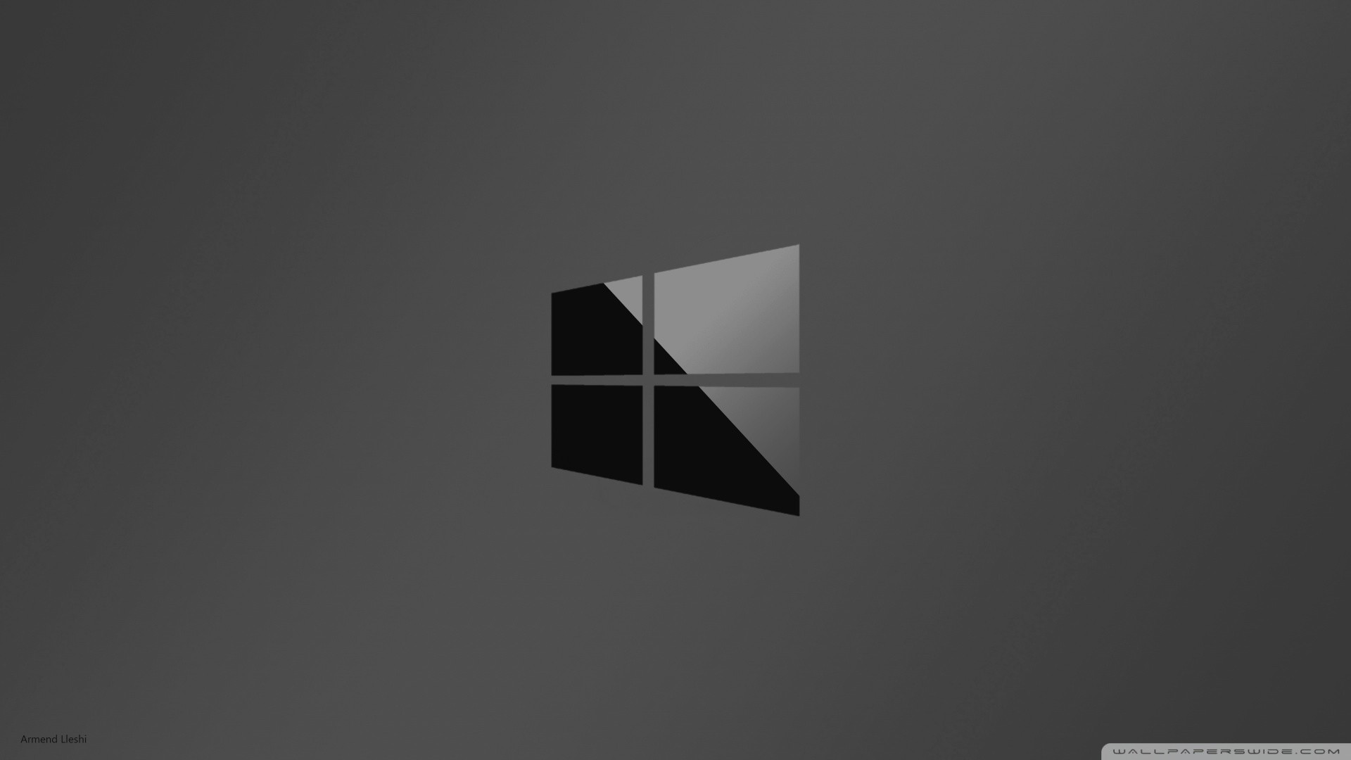Logo Windows, Windows 10, Sfondo grigio, Minimalista, 1920x1080, wallpaper desktop
