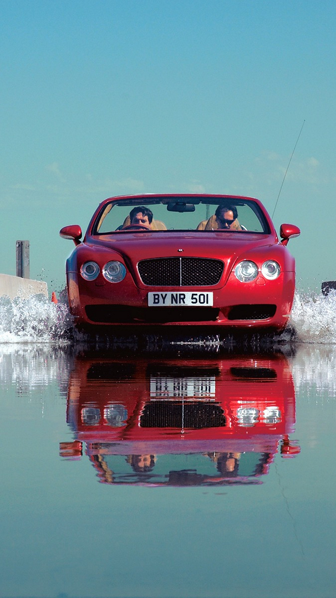 Bentley Continental GTC, Bentley, Cabriolet, Rosso, Riflesso, Full HD, sfondo Samsung S4