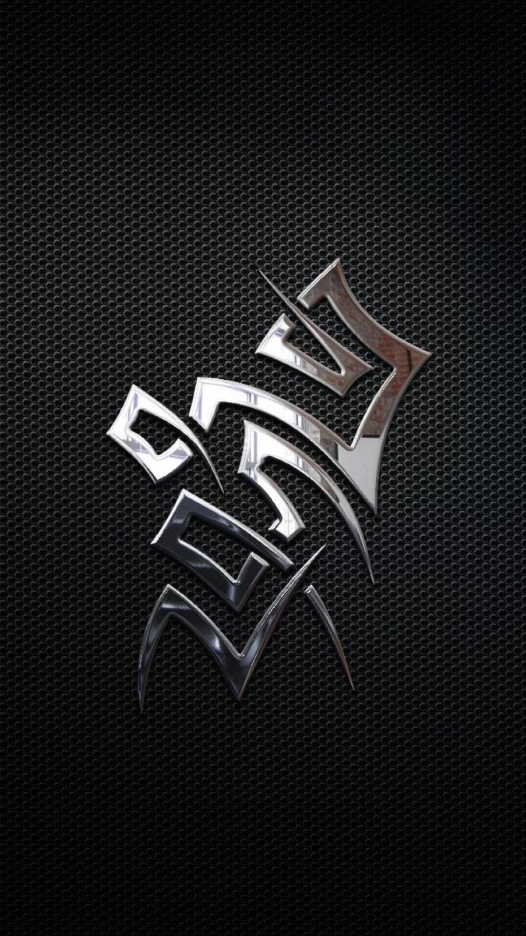 Logo metallico, Fibra di carbonio, Argento, Sfondo scuro, Full HD, schermata di blocco iPhone 5