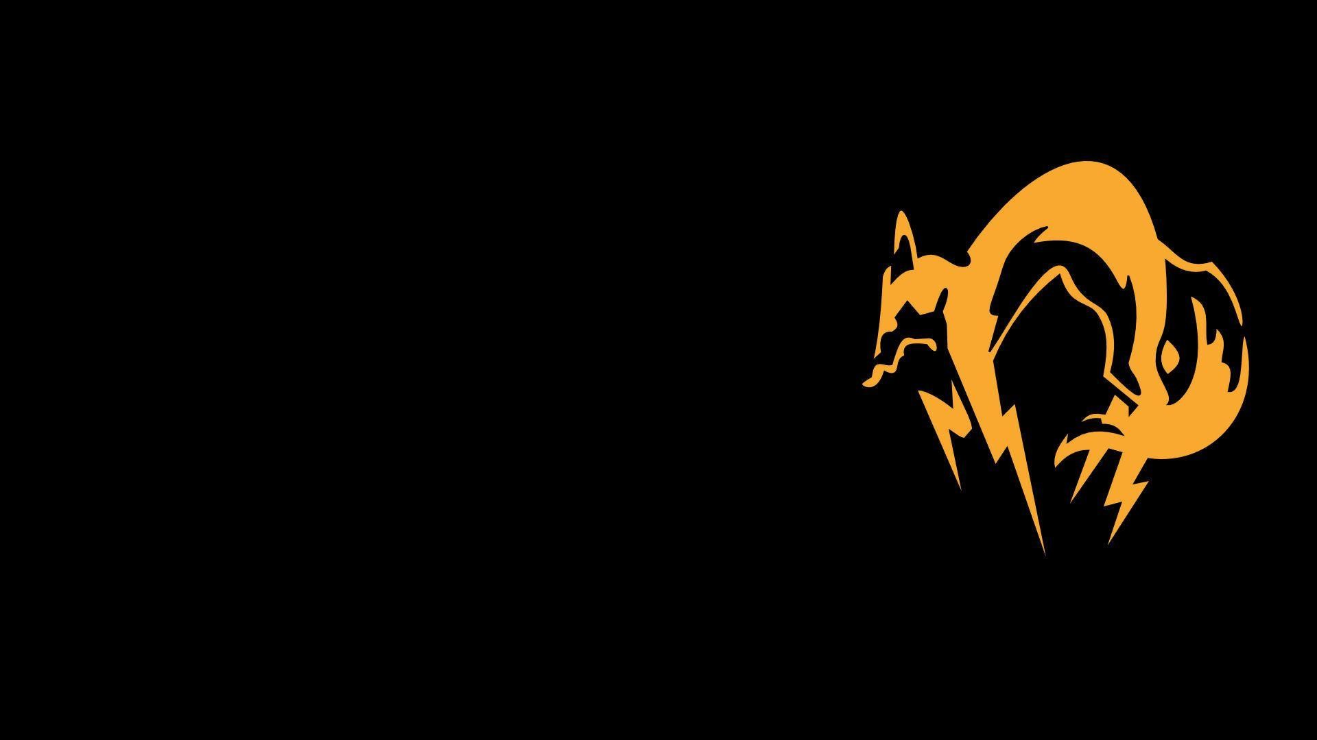 FOXHOUND, Kojima Productions, Logo, Sfondo nero, Full HD, wallpaper per PC
