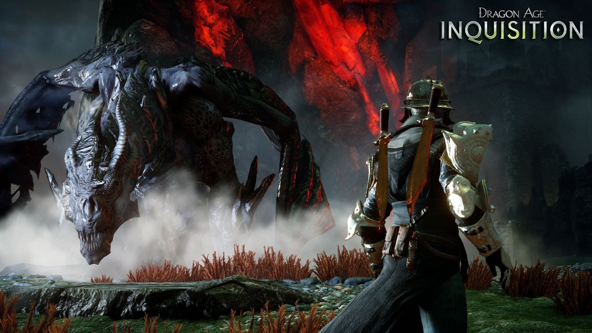 Dragon Age: Inquisition, Drago, Inquisitore, Palude, Lyrium rosso, sfondo widescreen Full HD