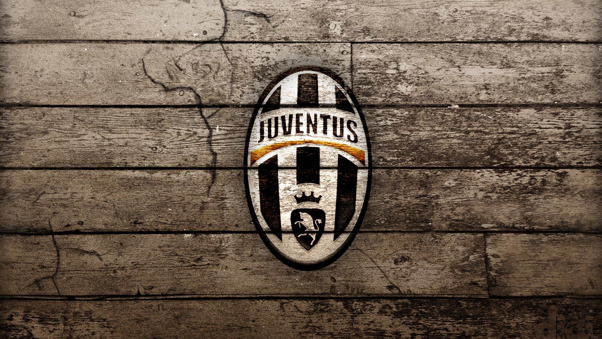 Juventus, Stemma, Legno, Full HD, sfondo per portatile