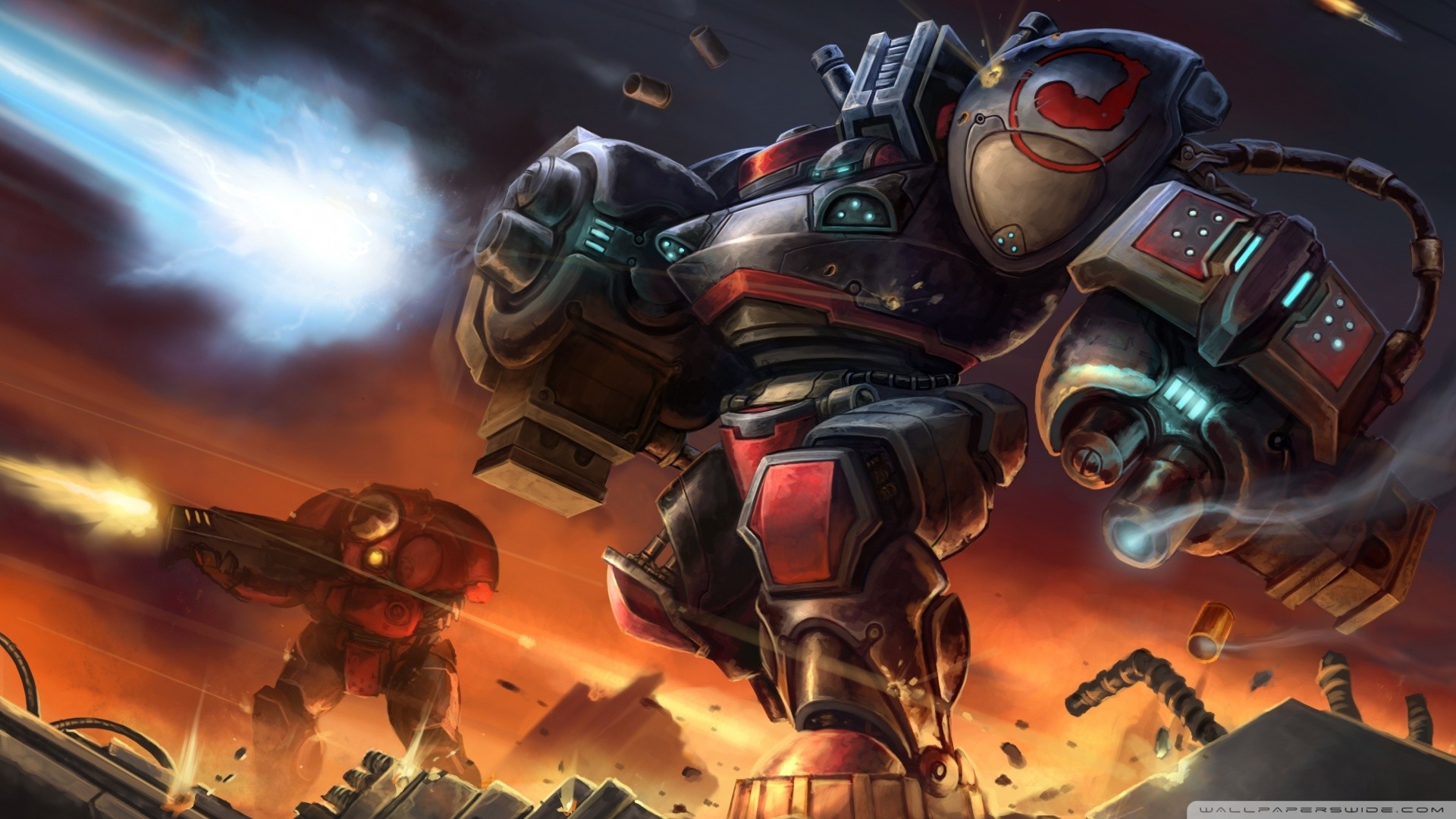 StarCraft II, Marine terrestre, Battaglia, Fantasy art, Full HD, wallpaper per PC