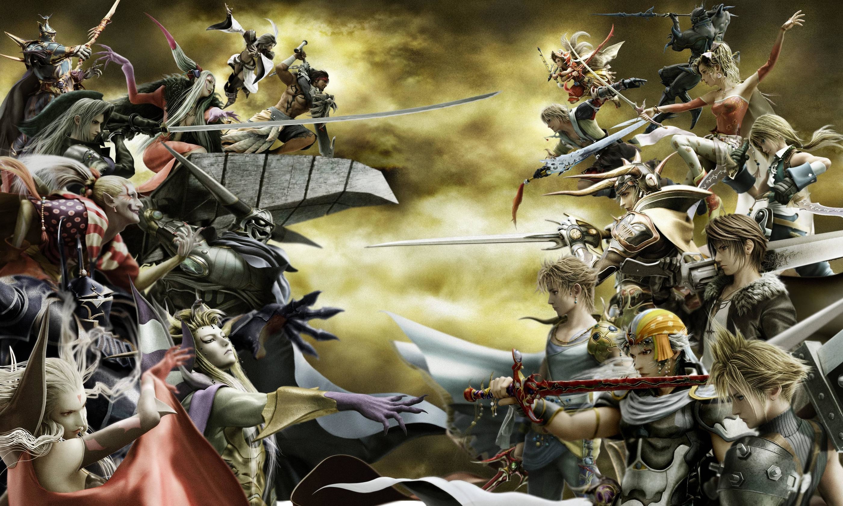 Dissidia Final Fantasy, Final Fantasy, Battaglia, Eroi, 2K, sfondo desktop
