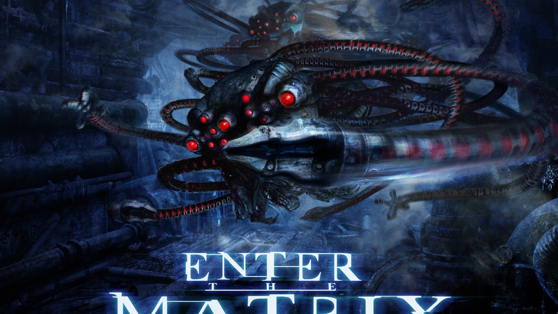 Enter the Matrix, Sentinella, Videogioco, Blu, Full HD, sfondo Windows 11