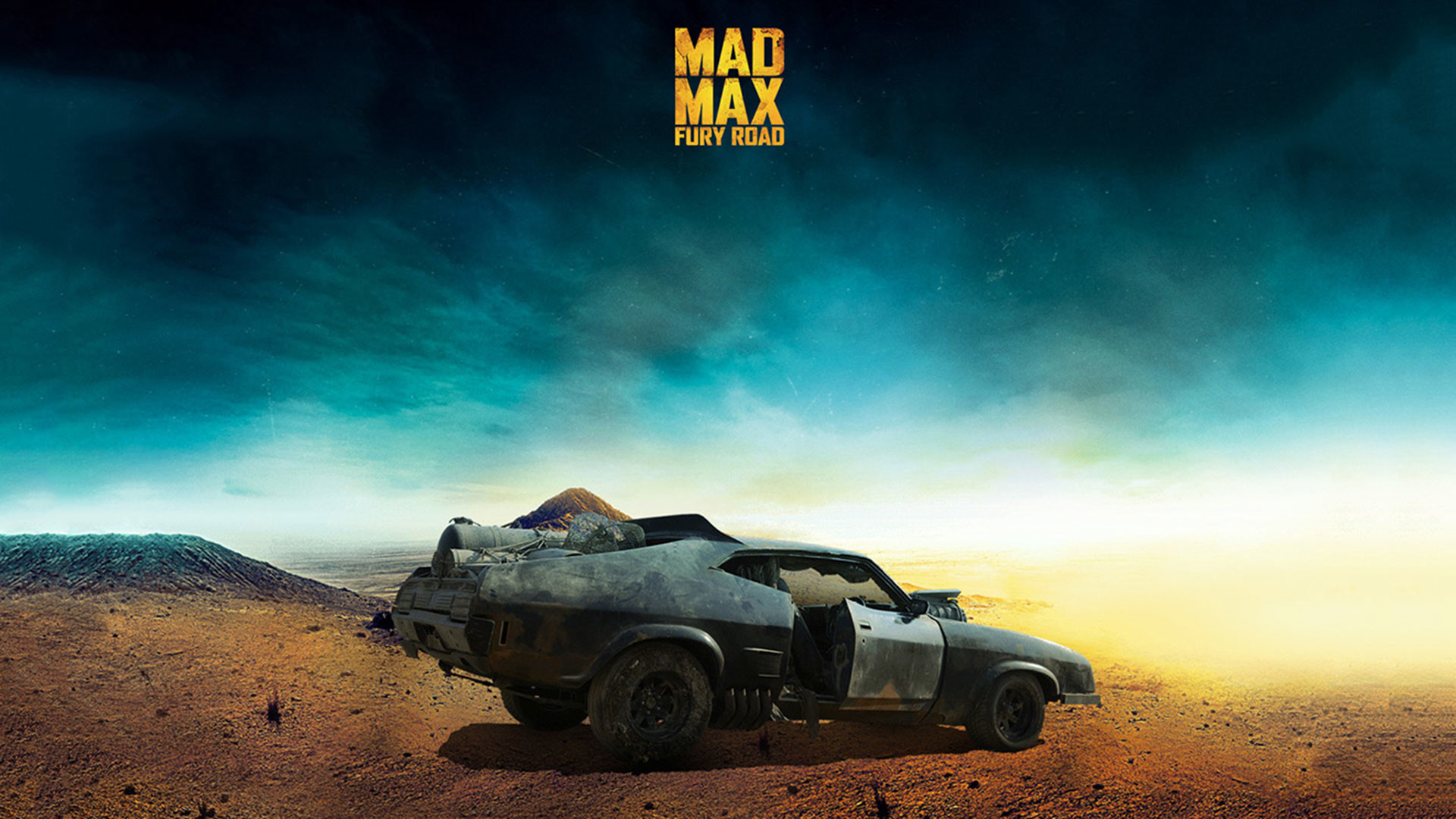 Mad Max: Fury Road, Interceptor, Logo, Deserto, Full HD, sfondo Windows 11