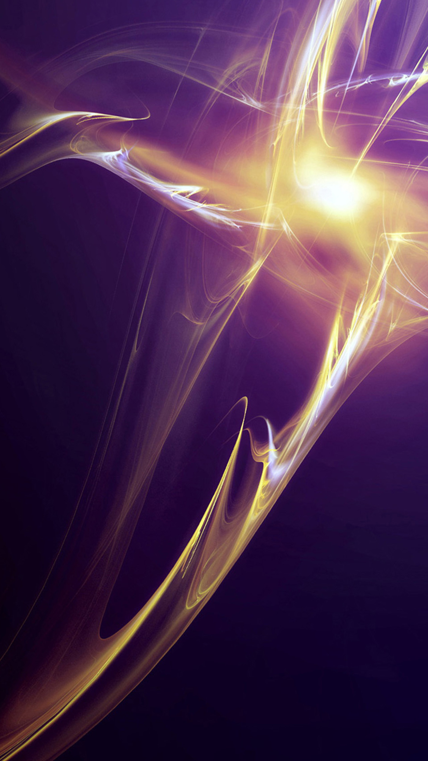 Luce astratta, Frattale, Viola, QHD+, schermata di blocco Samsung S25