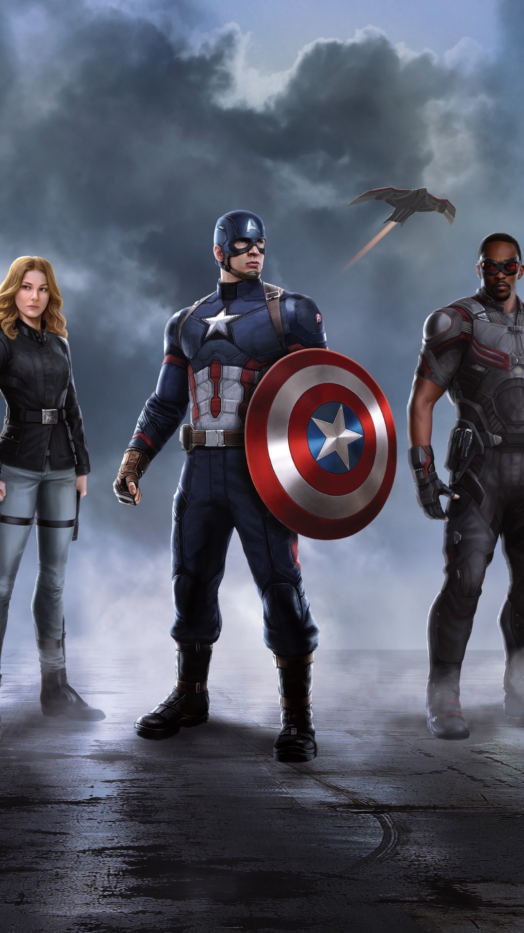 Captain America, Falcon, Sharon Carter, Captain America: Civil War, schermata di blocco smartphone