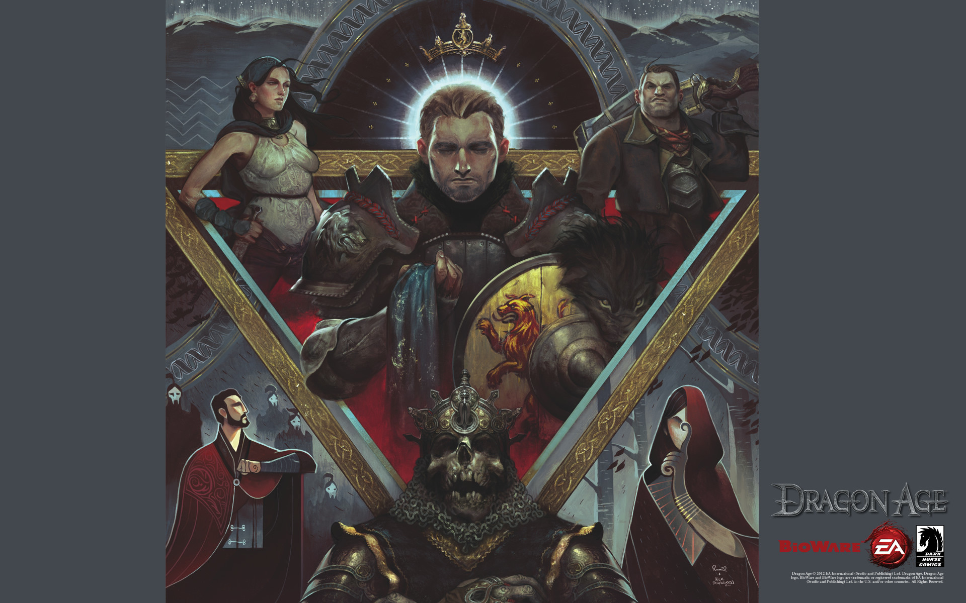 Dragon Age, Compagni, Vetrata, Poster, Ritratti, 1920x1200, sfondo MacBook Pro