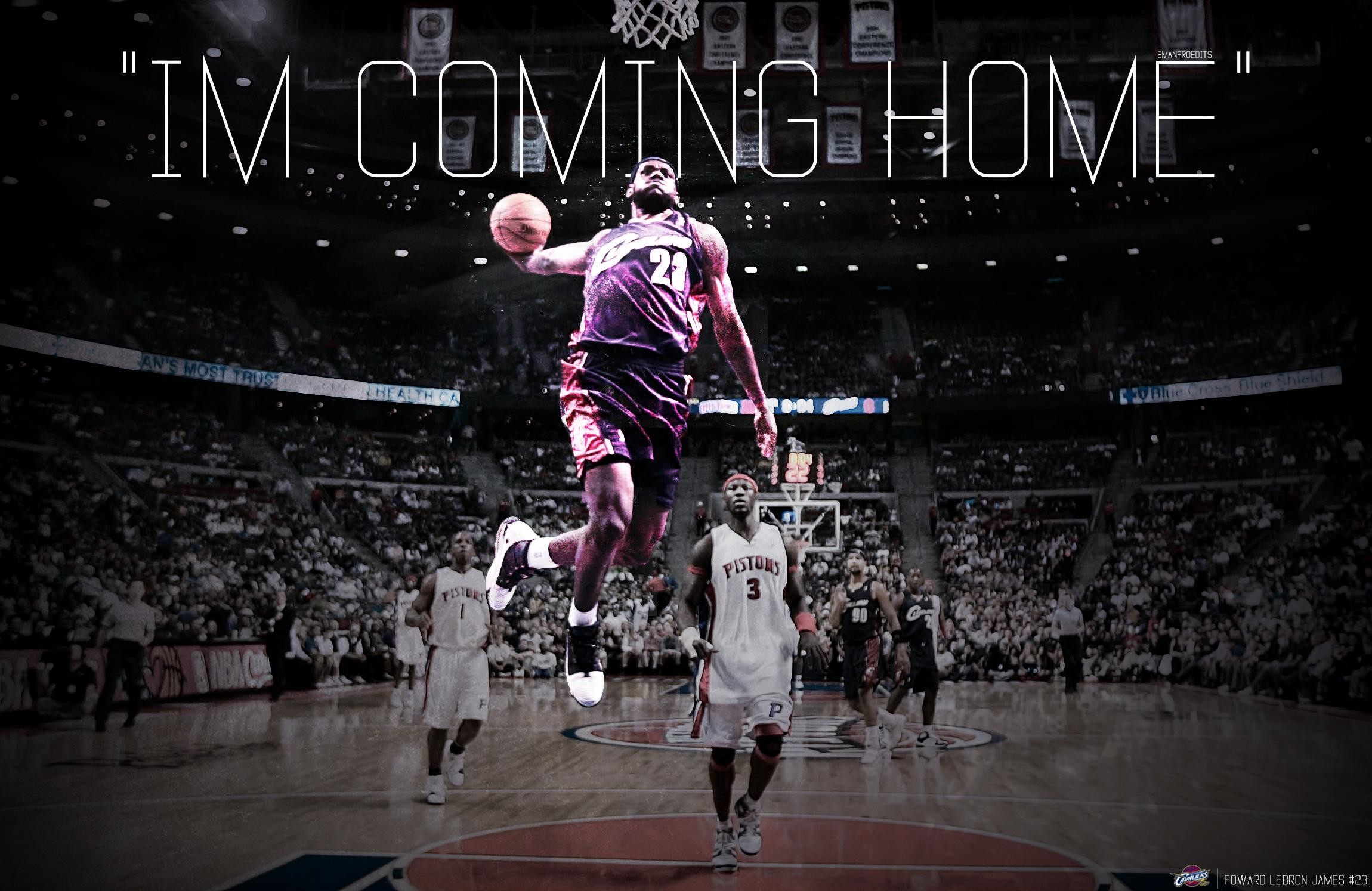 LeBron James, Cleveland Cavaliers, I'm Coming Home, Schiacciata, NBA, sfondo Windows 11