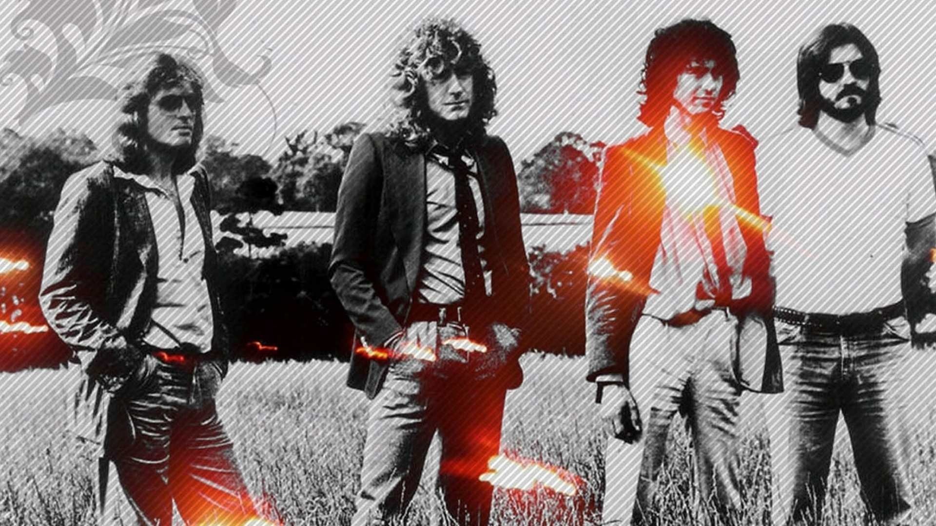 Led Zeppelin, Jimmy Page, Robert Plant, John Paul Jones, John Bonham, Foto di gruppo, wallpaper Full HD