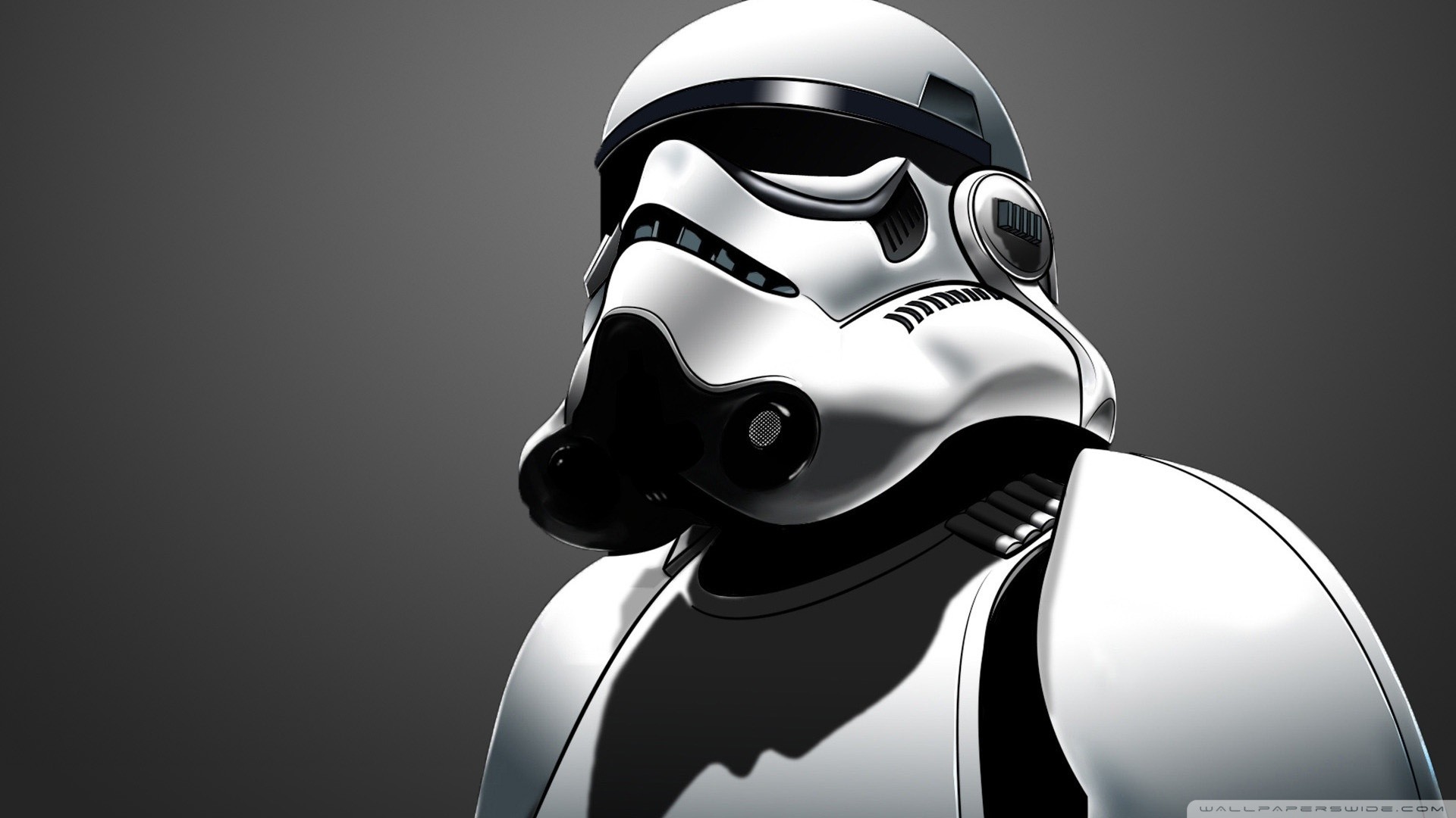 Stormtrooper, Star Wars, Casco, Bianco e nero, 1920x1080, immagine di sfondo