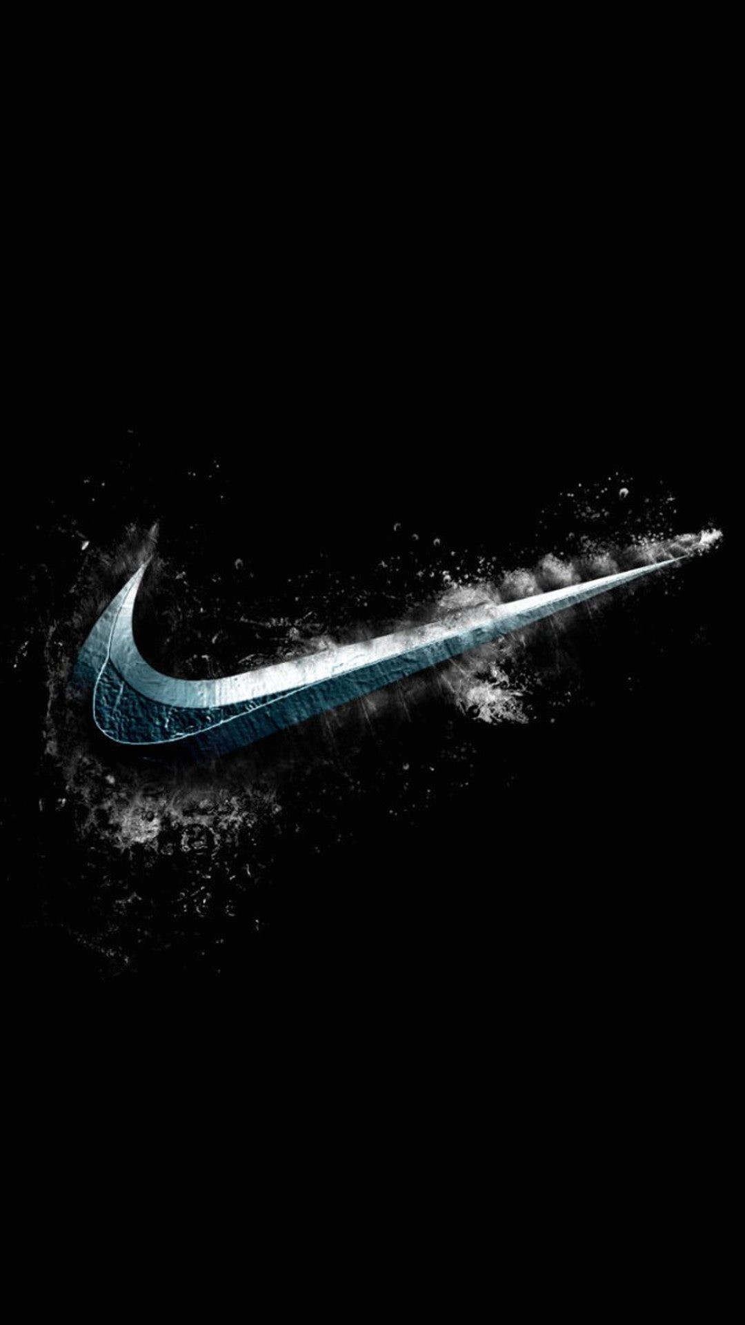 Logo Nike, Nike, Sfondo nero, wallpaper PC
