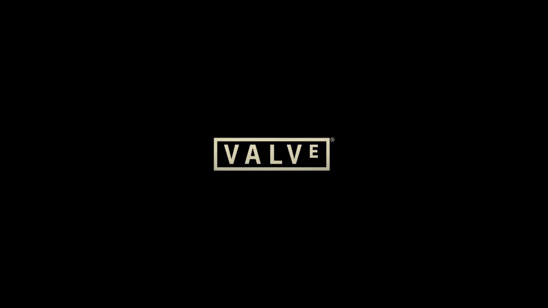 Valve, Logo, Minimalista, Nero, 16:9 Full HD, sfondo widescreen