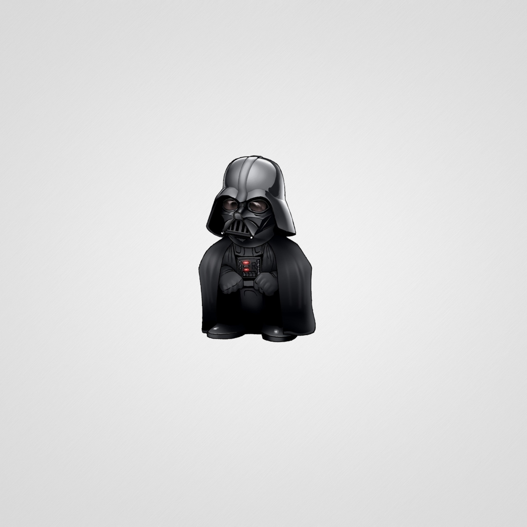 Darth Vader, Mini figura, Sfondo grigio, Minimalismo, Full HD, schermata di blocco iPad